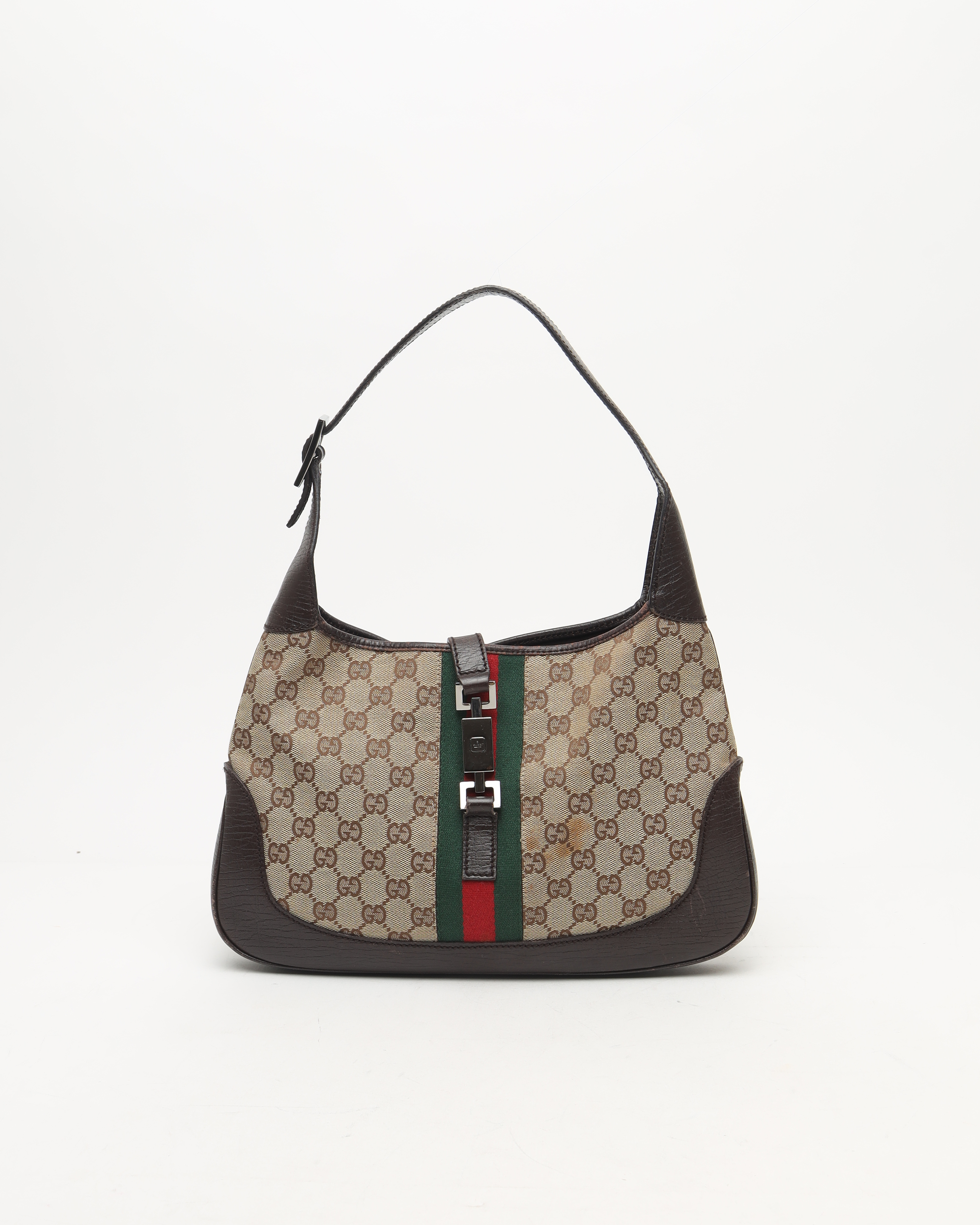 GUCCI Jackie Cloth Shoulder Bag