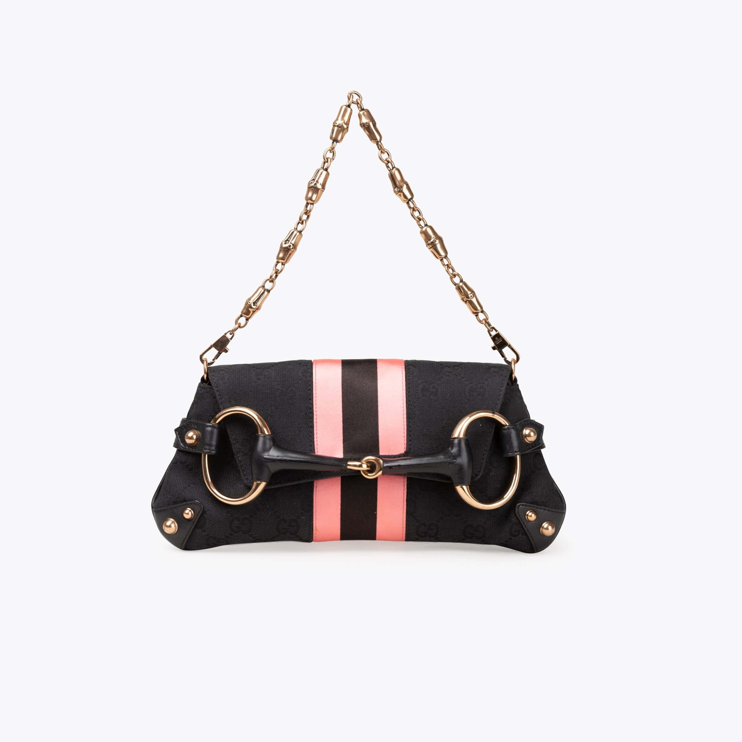 GUCCI GG Horsebit Shoulder Bag