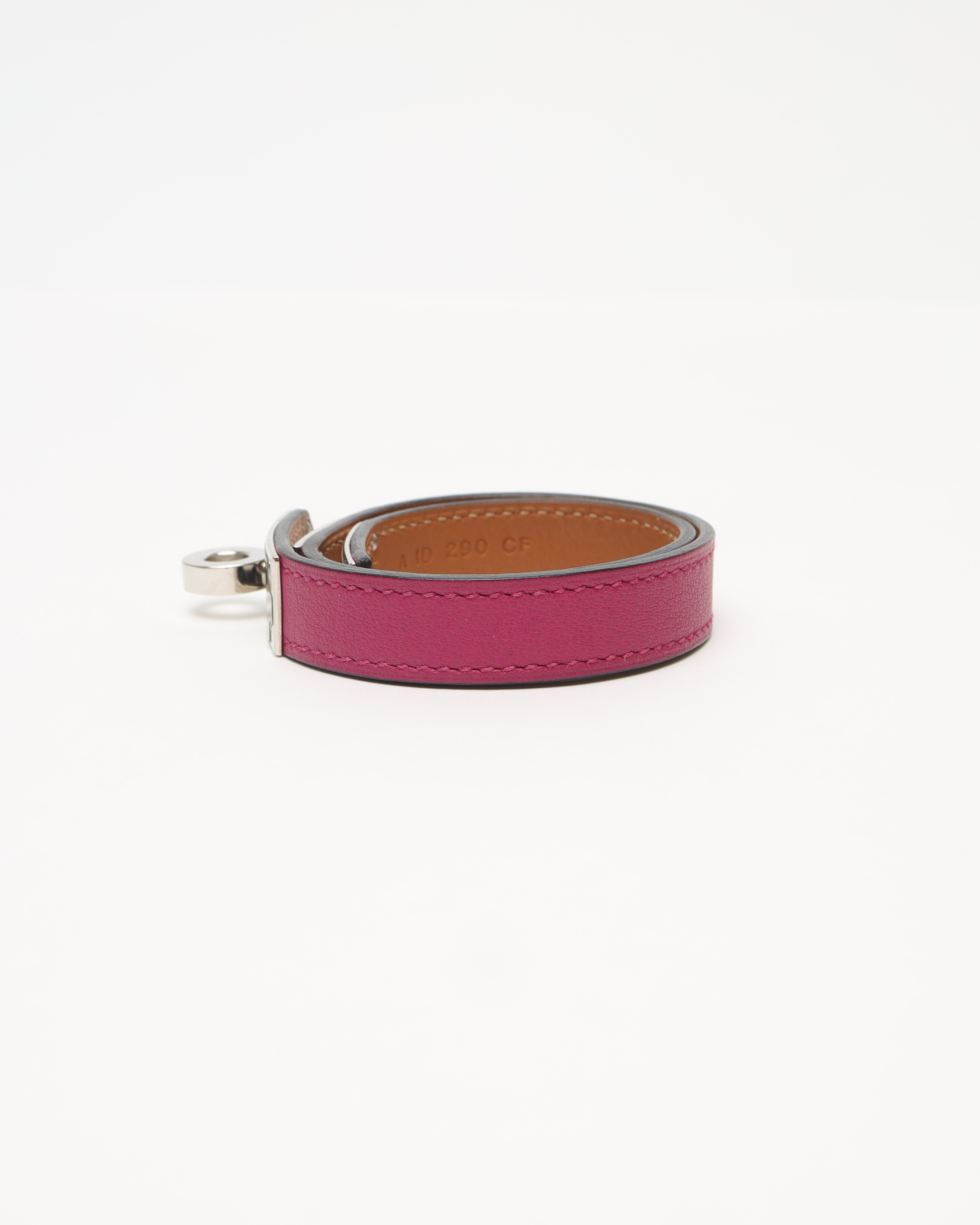 Pre-owned Hermes Hermès Kelly Double Tour Bracelet In Purple