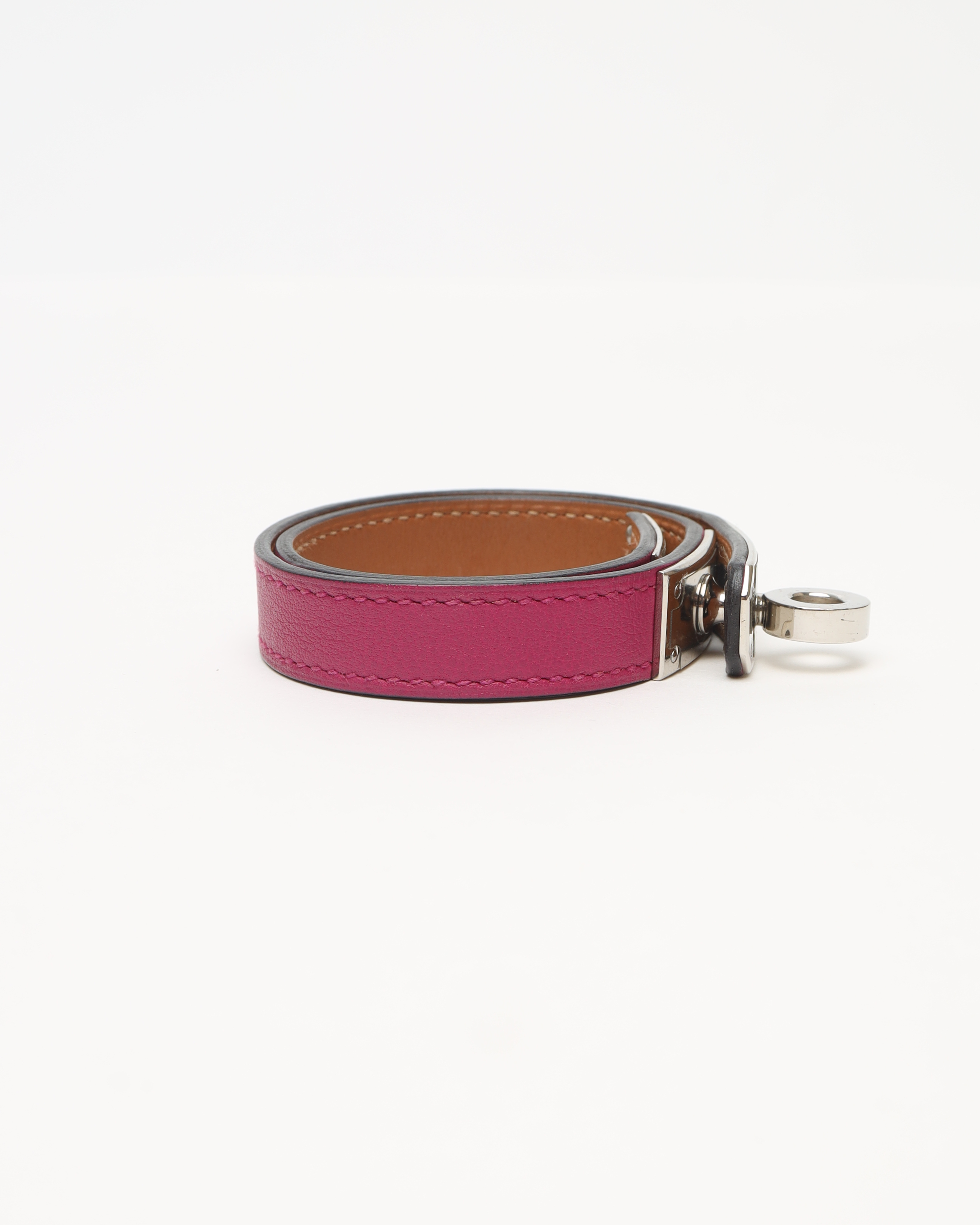Pre-owned Hermes Hermès Kelly Double Tour Bracelet In Purple