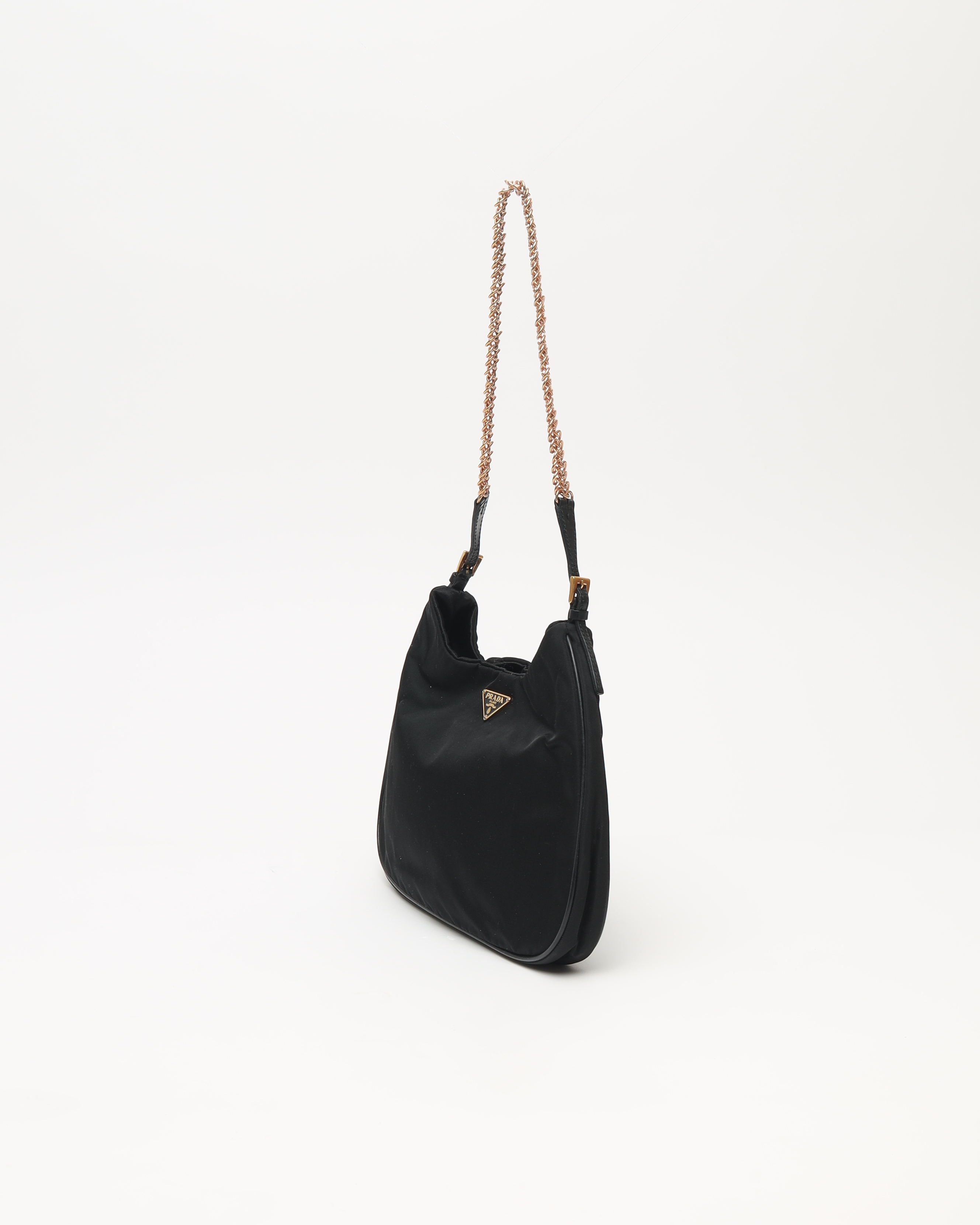 Prada Vintage Tessuto Hobo Chain Bag