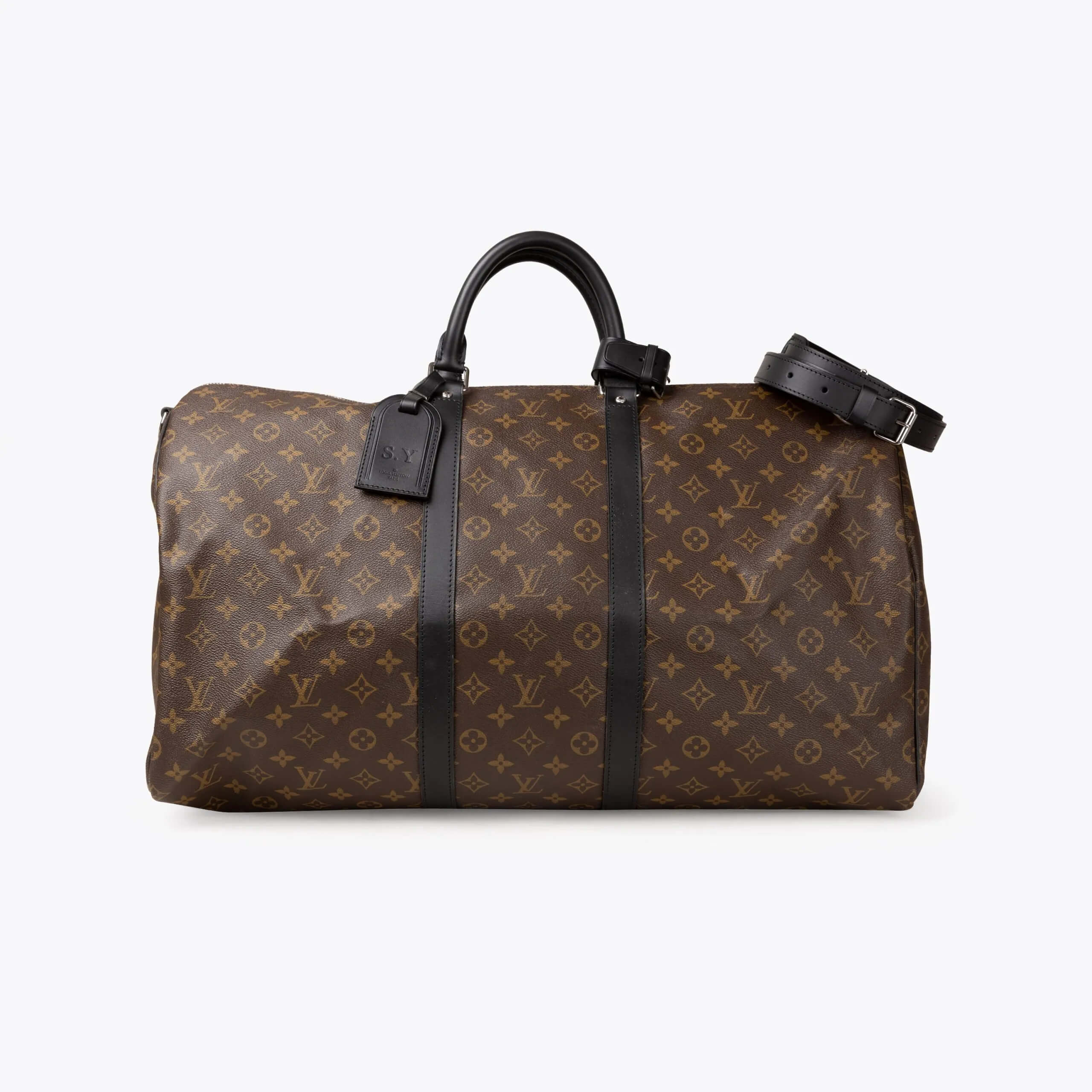 LOUIS VUITTON Keepall Bandouliére 55 Macassar Weekend Bag