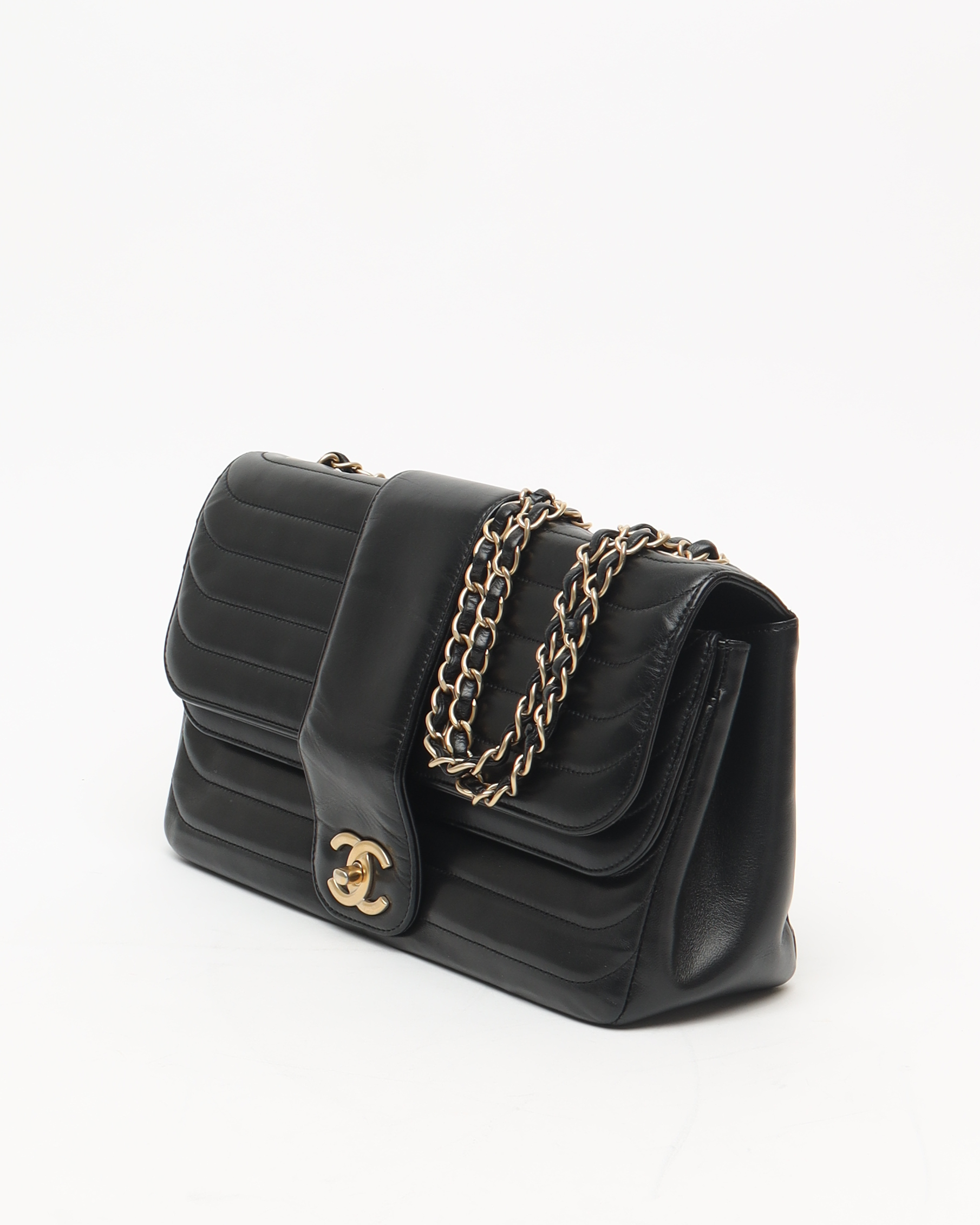 Pre-owned Chanel Classic Horizontal Double Chain Flap Bag