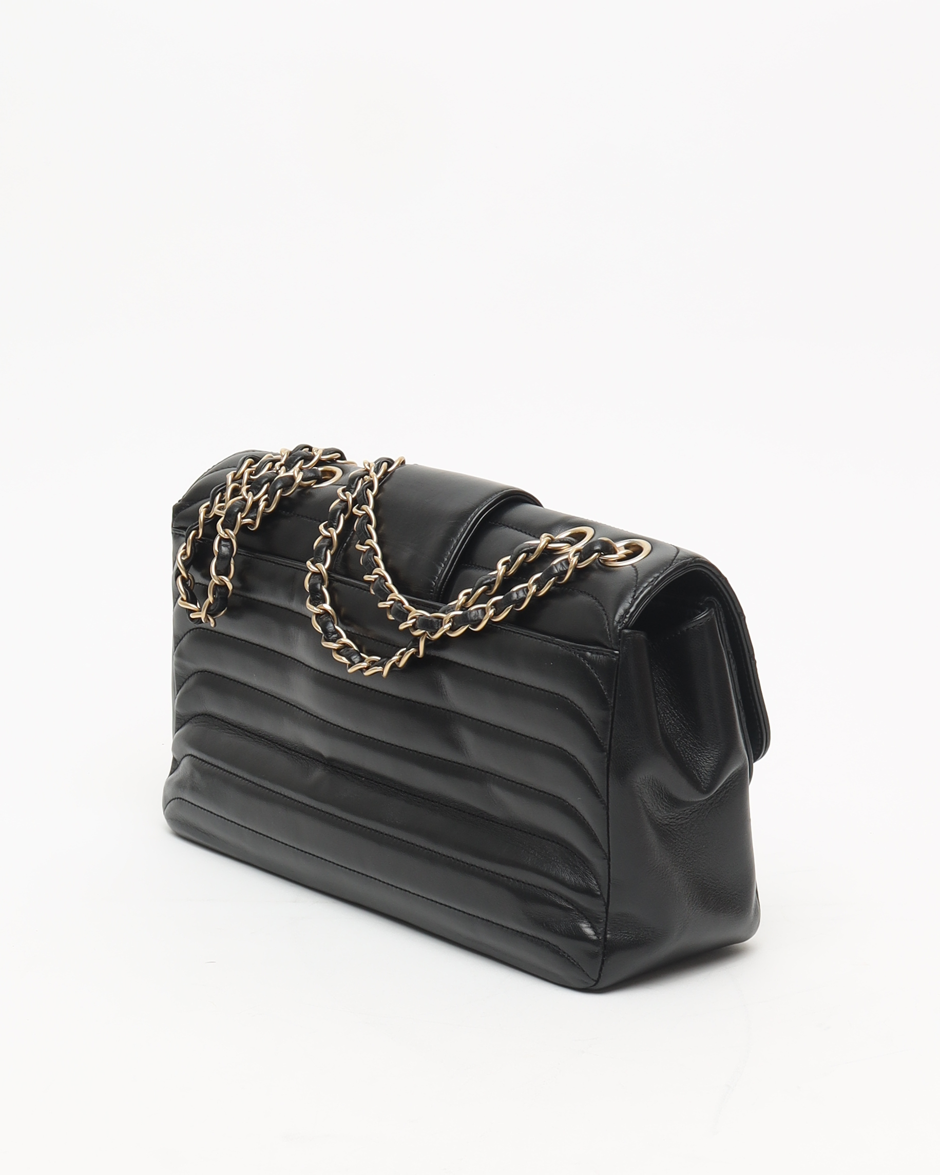 Pre-owned Chanel Classic Horizontal Double Chain Flap Bag