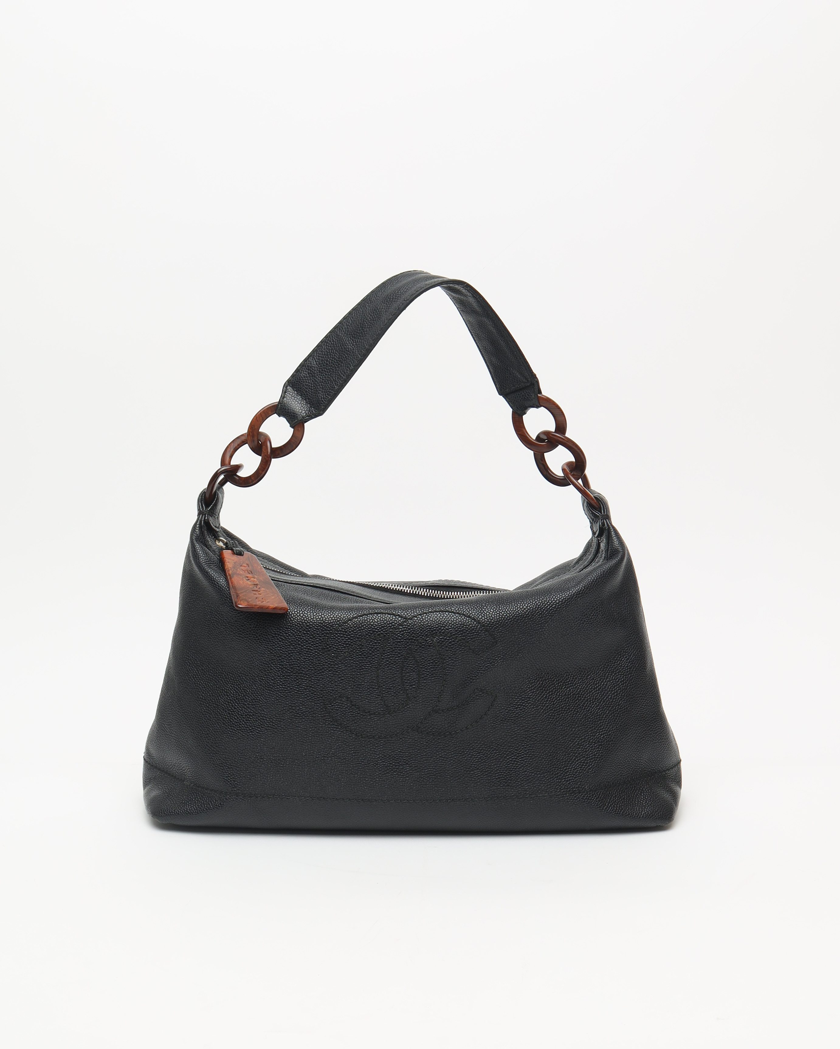 CHANEL CC Caviar Hobo Bag