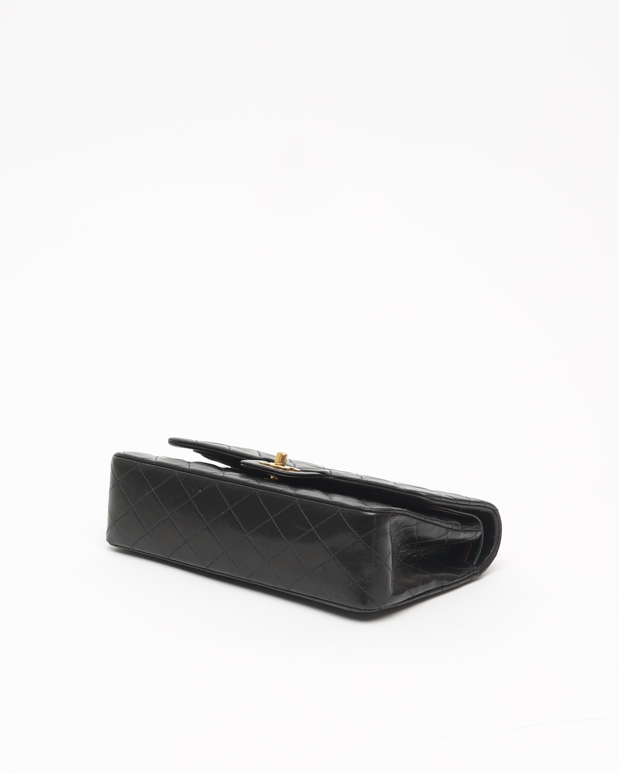 Pre-owned Chanel Classic Medium Double Flap Bag In Black