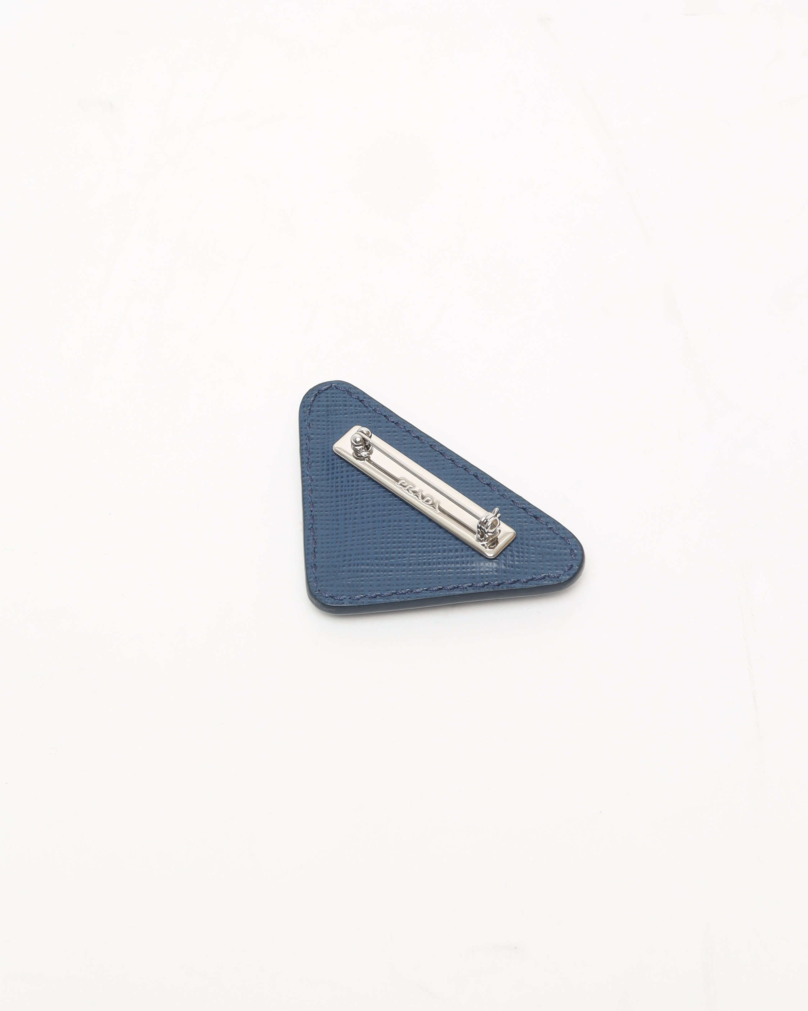Prada Vintage Saffiano Triangle Brooch