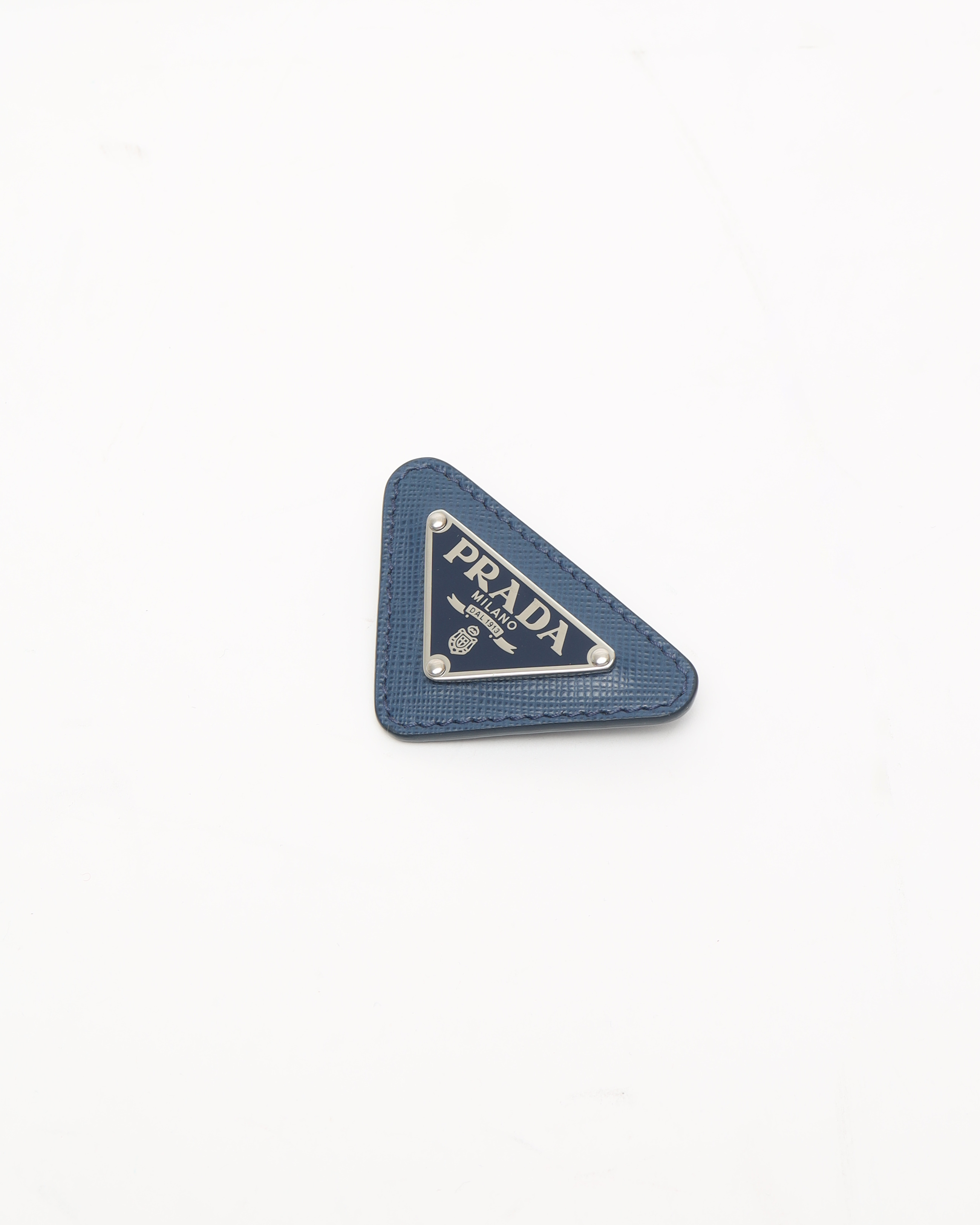 Prada Vintage Saffiano Triangle Brooch