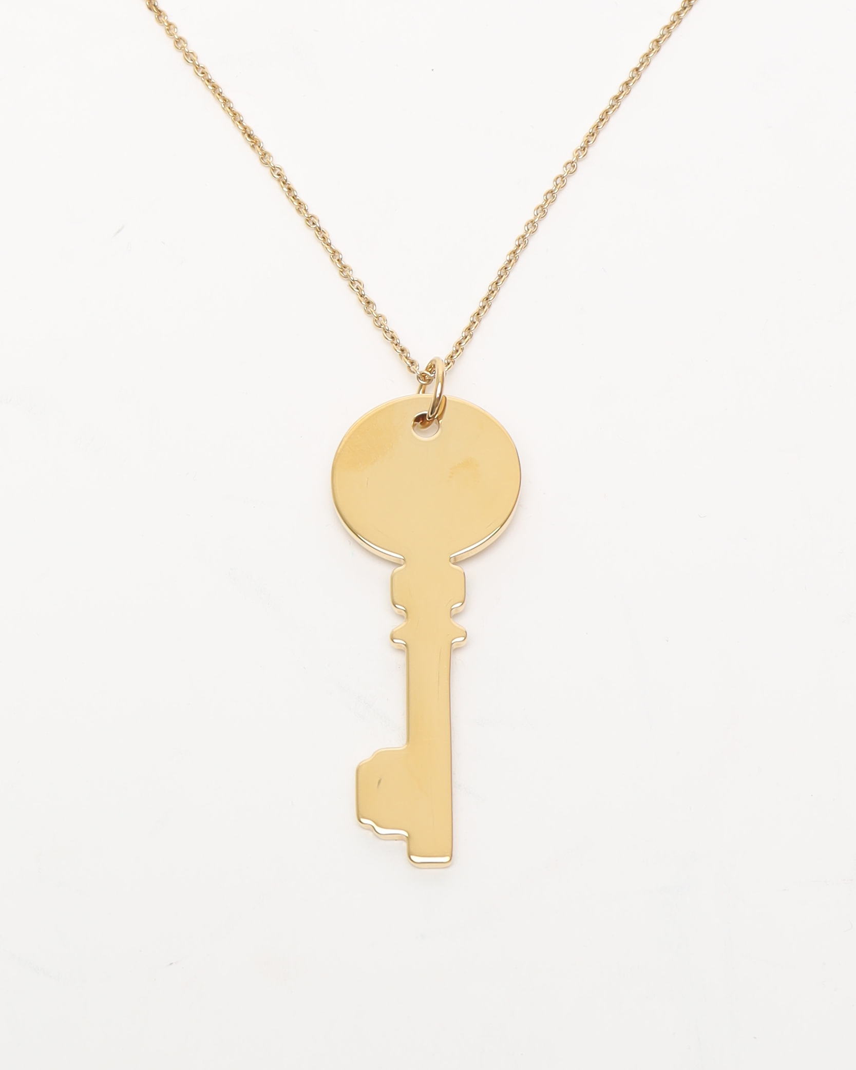 Miu Miu Club Rhinestone Key Necklace
