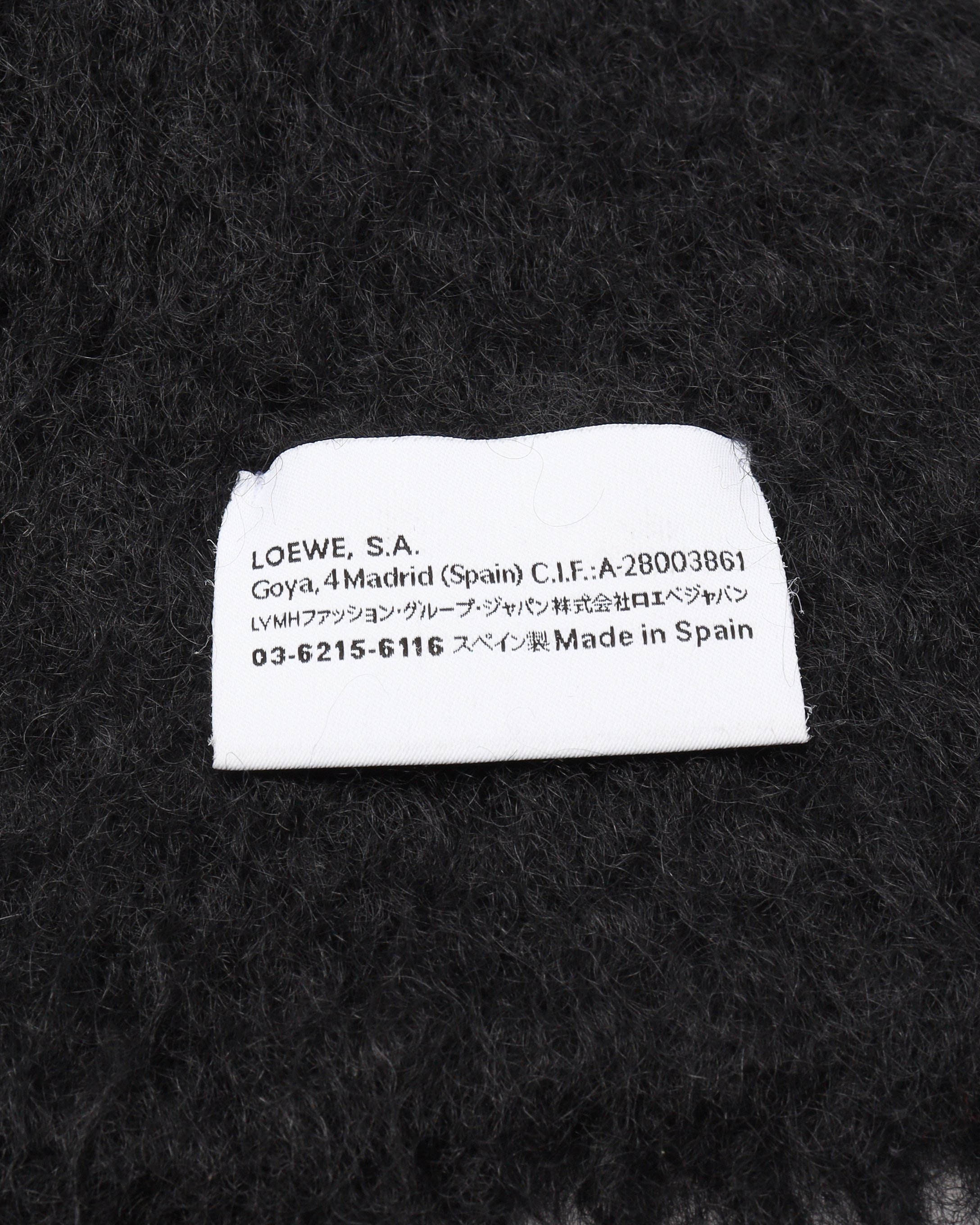 Loewe Anagram Mohair And Wool Scarf