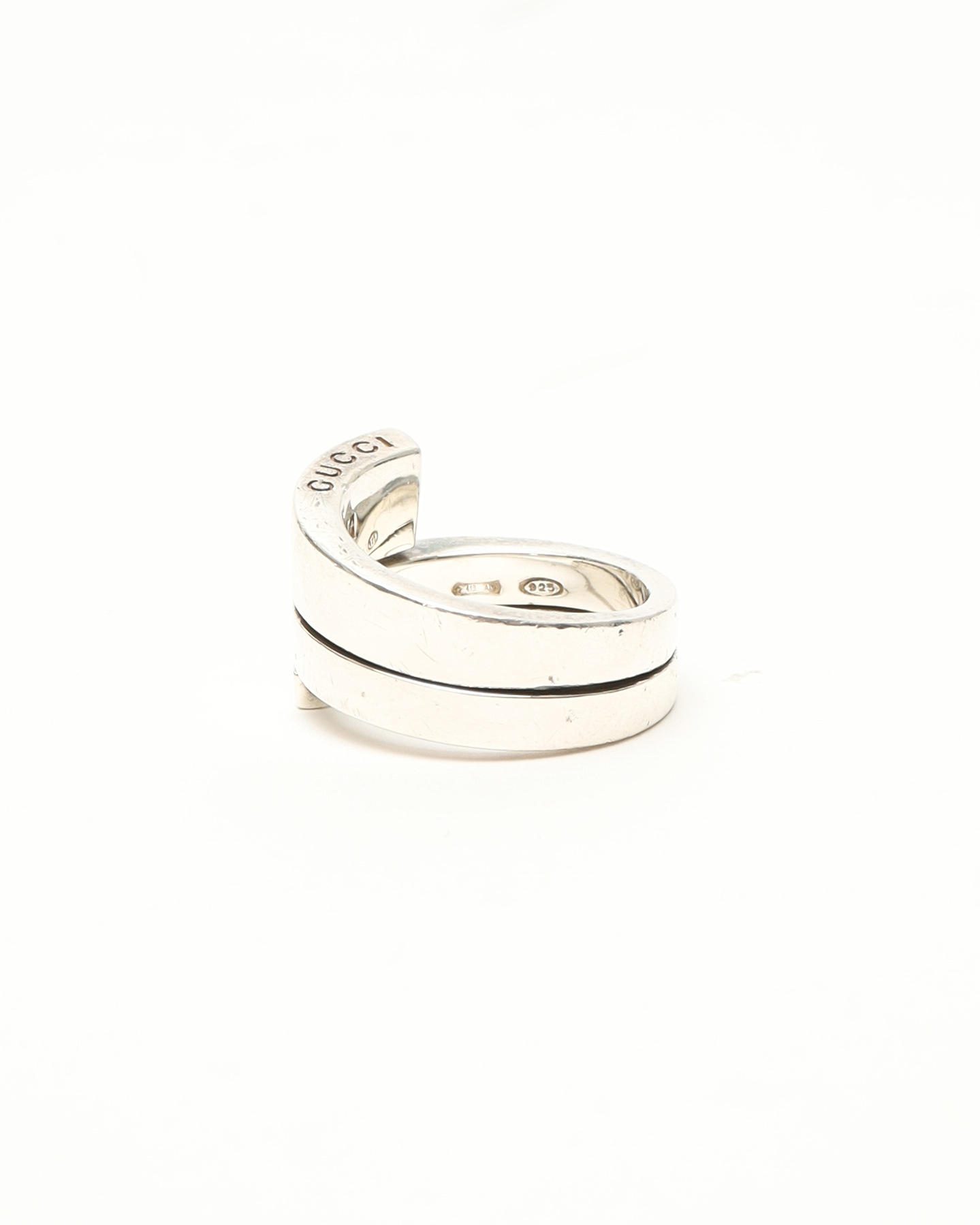 Gucci Gg Swirl Silver Ring