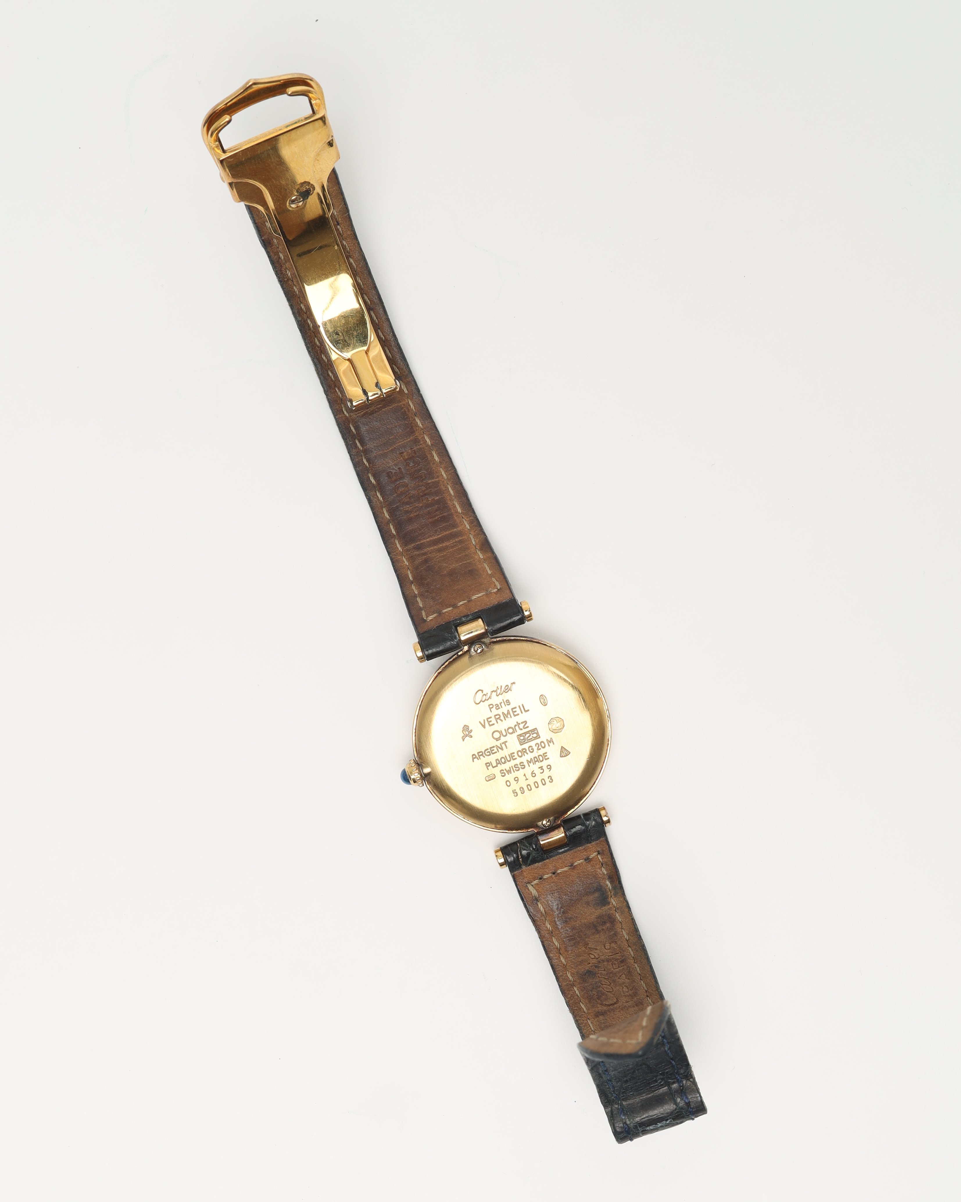 Cartier Vendome Vermeil 30mm Ref 590003 Watch