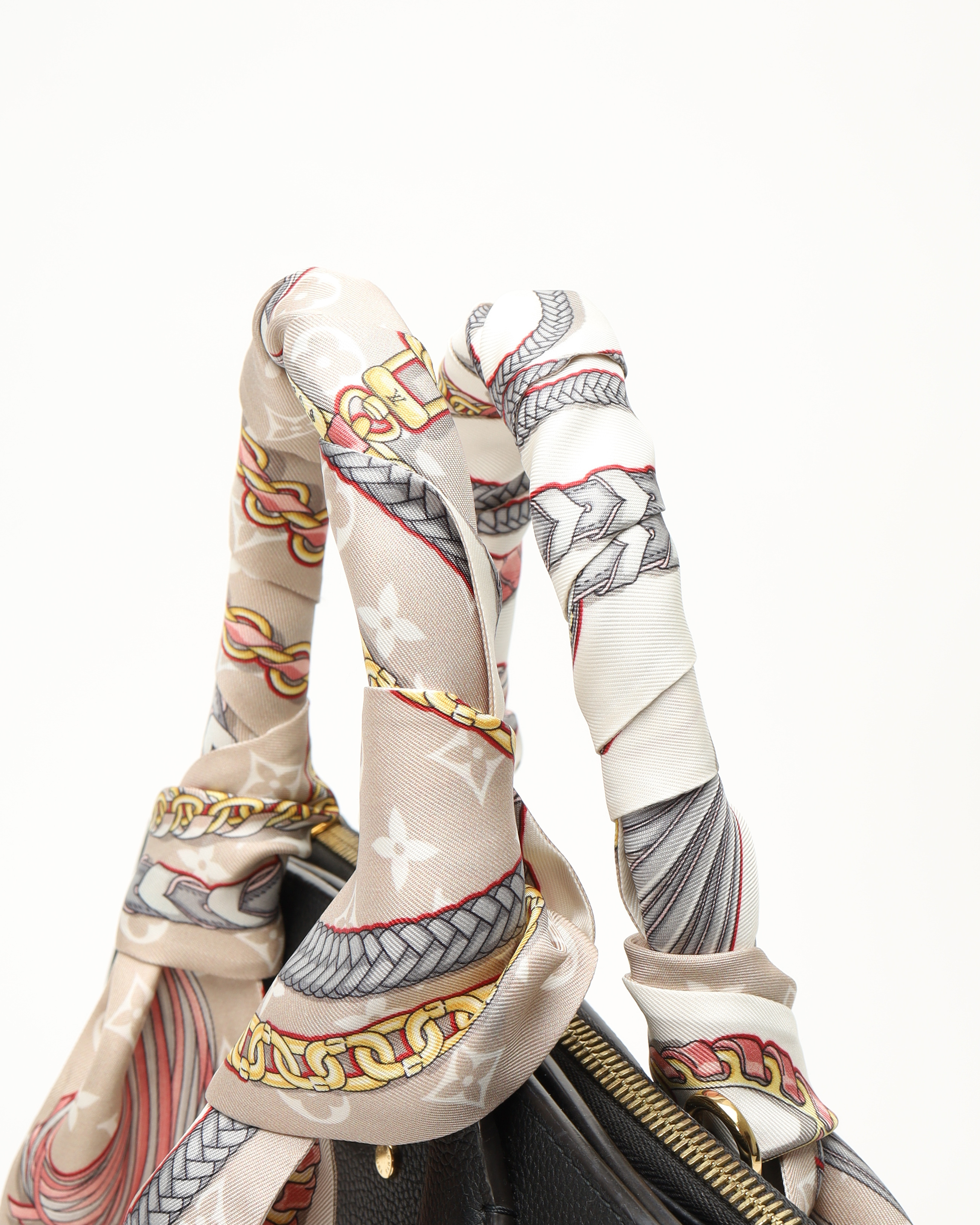 Pre-owned Louis Vuitton Bb Bandeau Silk Scarf Combo