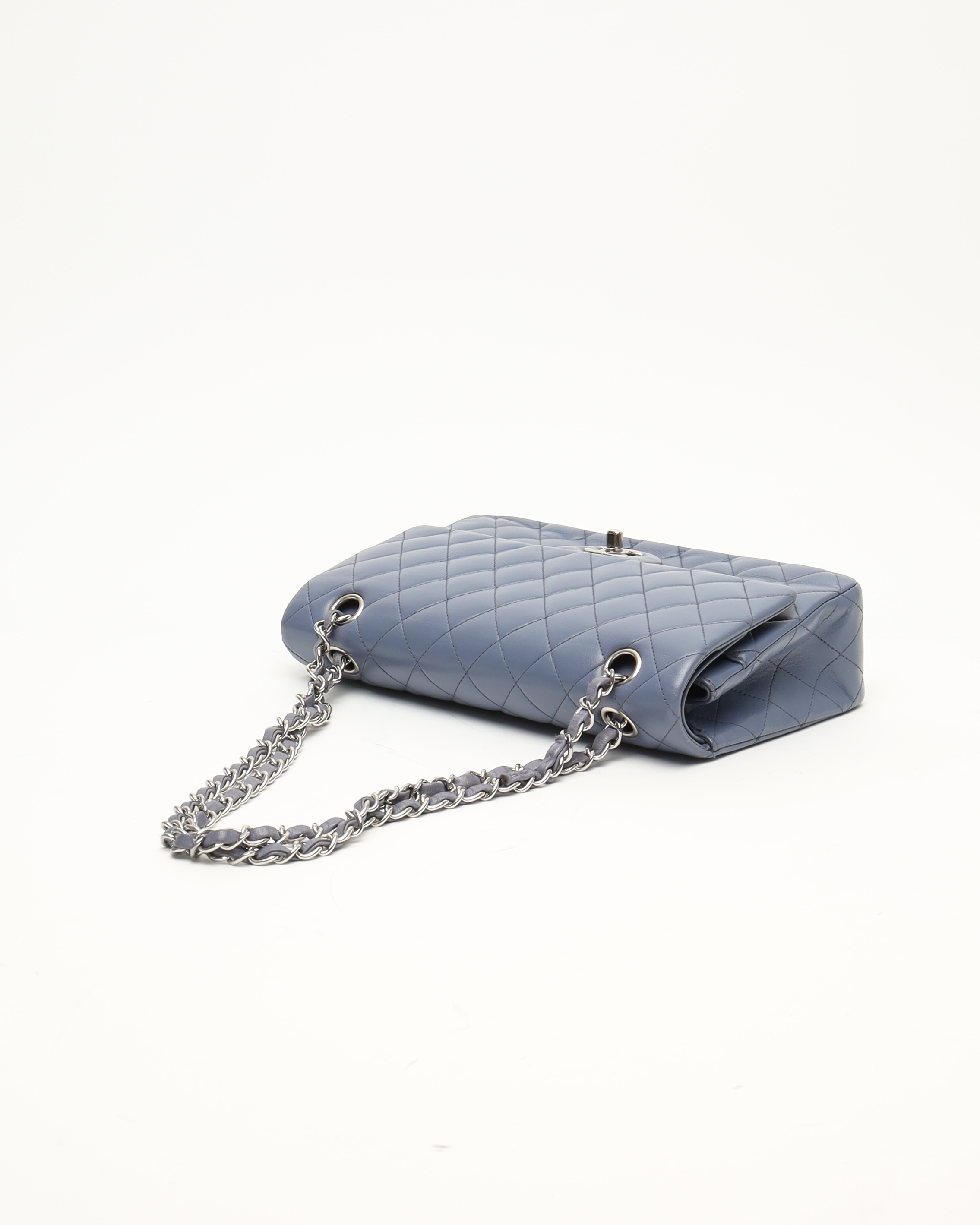 Pre-owned Chanel Classic Medium Double Flap Bag In Purple