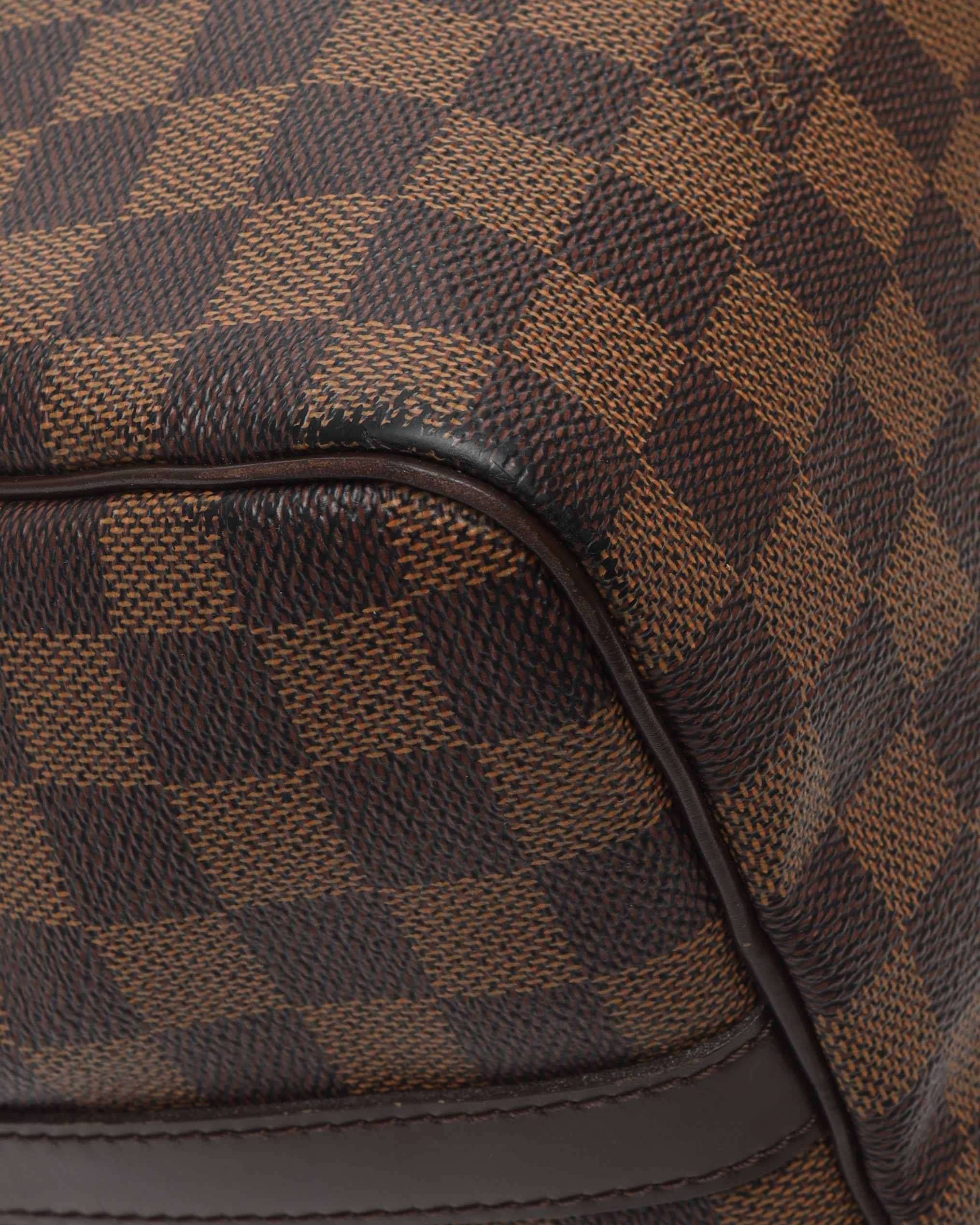 Pre-owned Louis Vuitton Damier Ebene Speedy Bandoulière 30 Bag In Brown