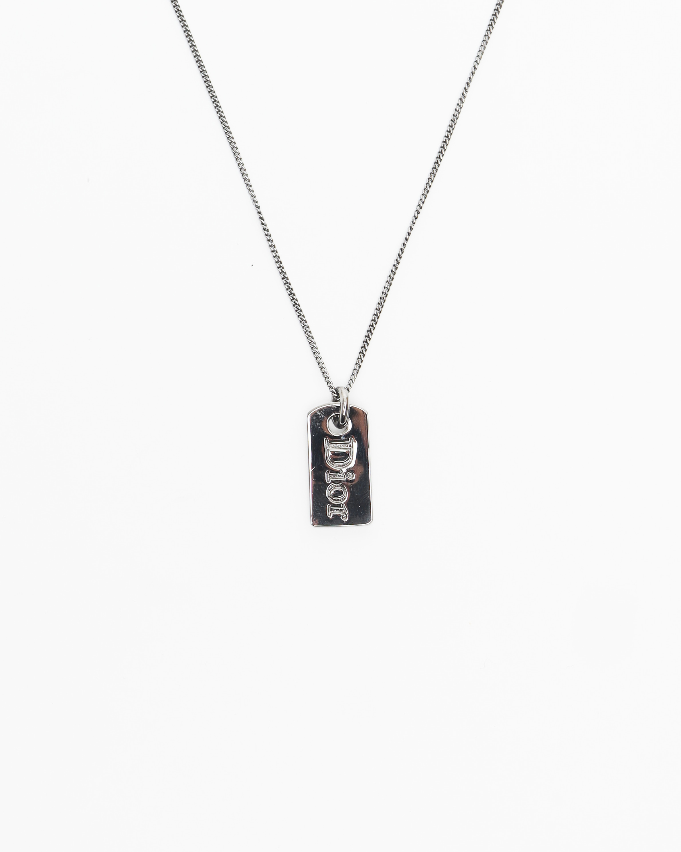 Dior Christian  Logo-plaketten-halskette