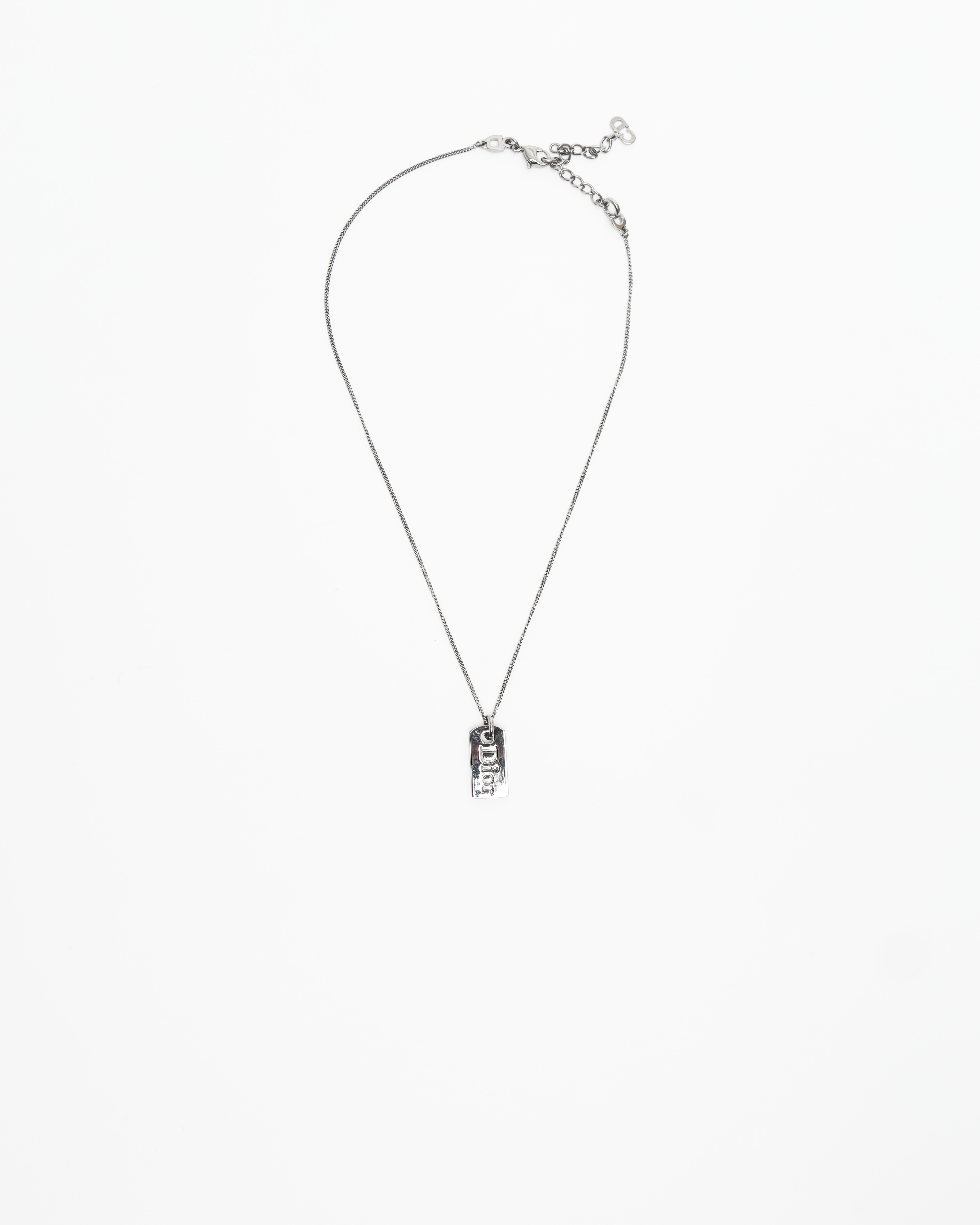 Dior Christian  Logo-plaketten-halskette
