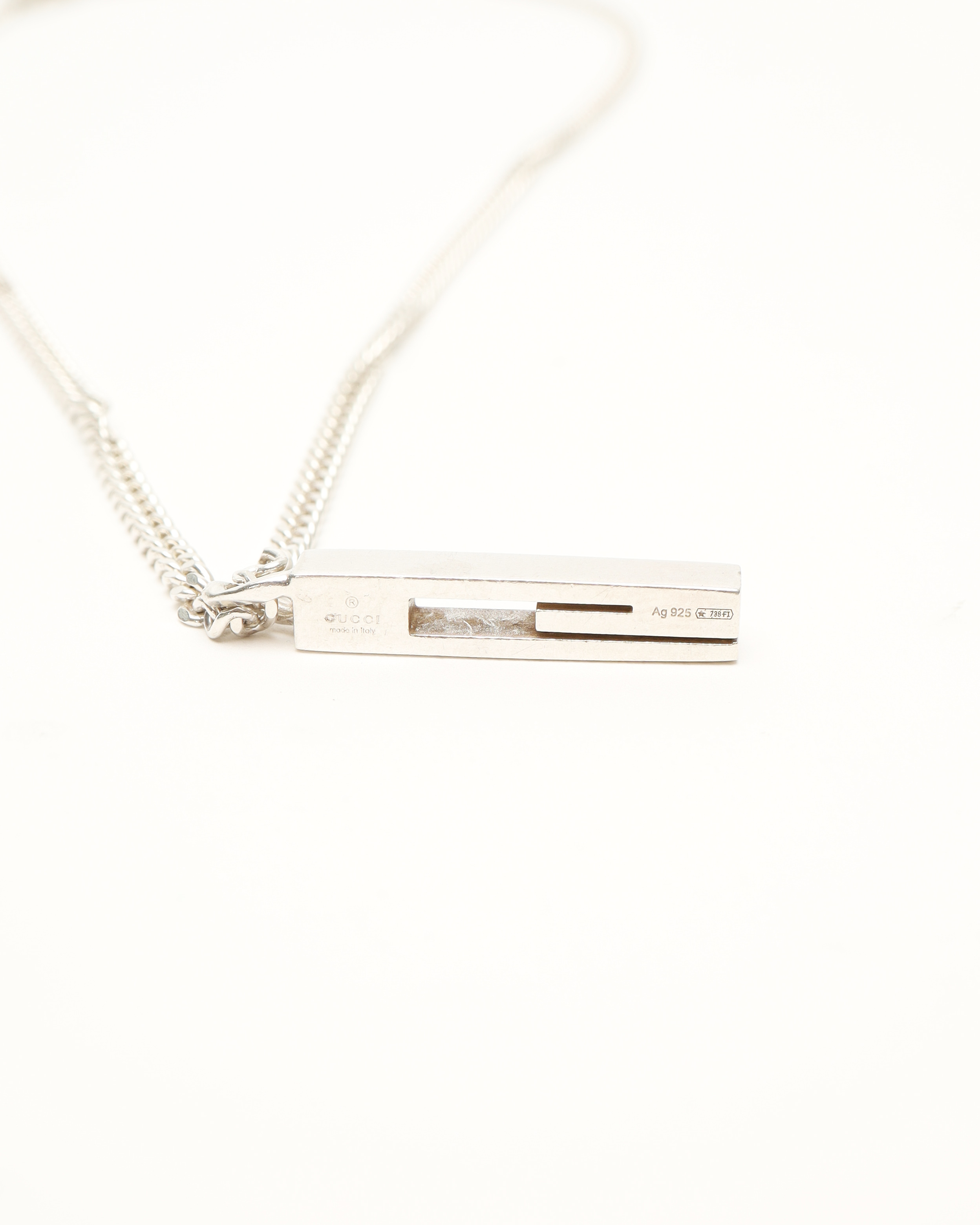 Gucci G Silver Necklace