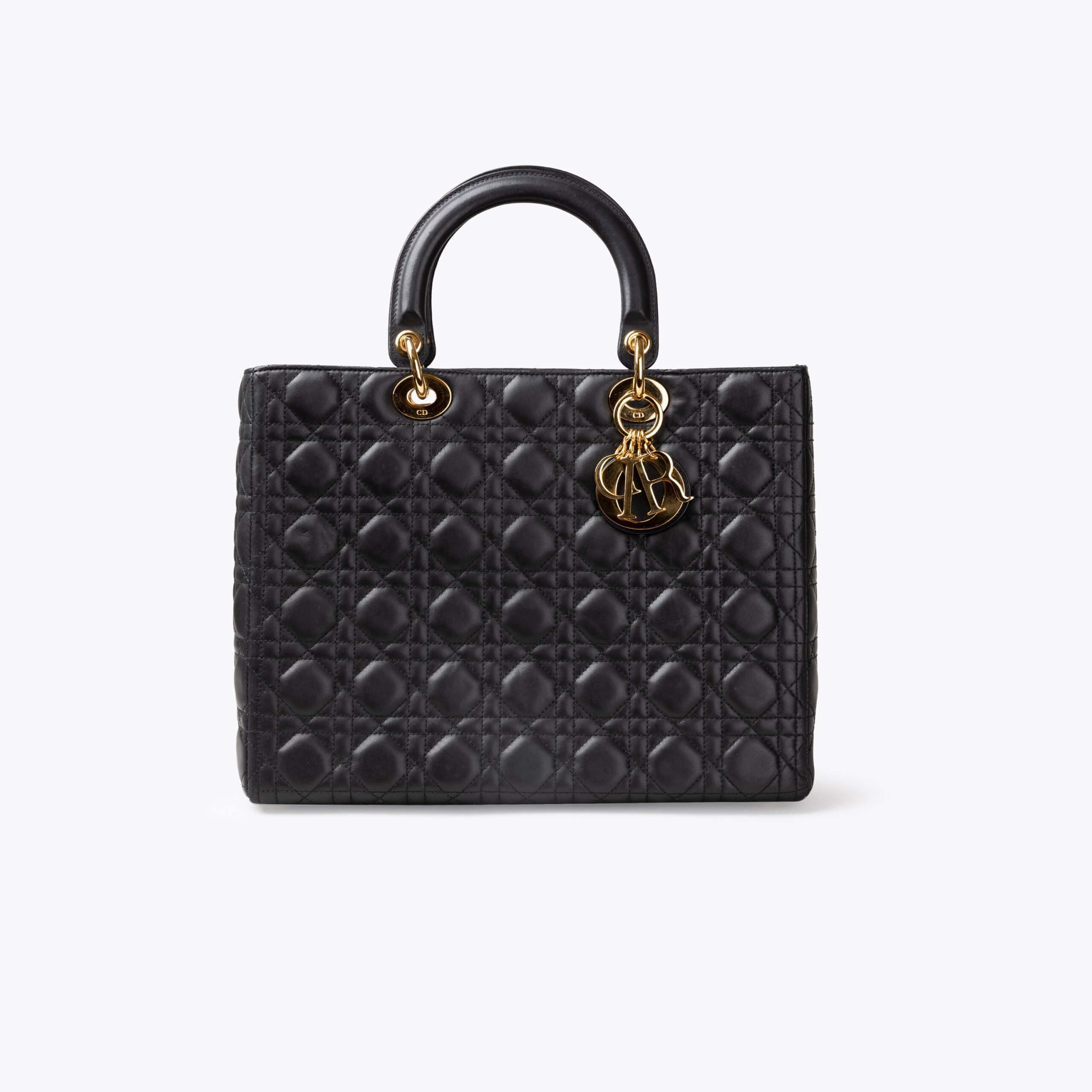 CHRISTIAN DIOR Large Lady Dior Bag