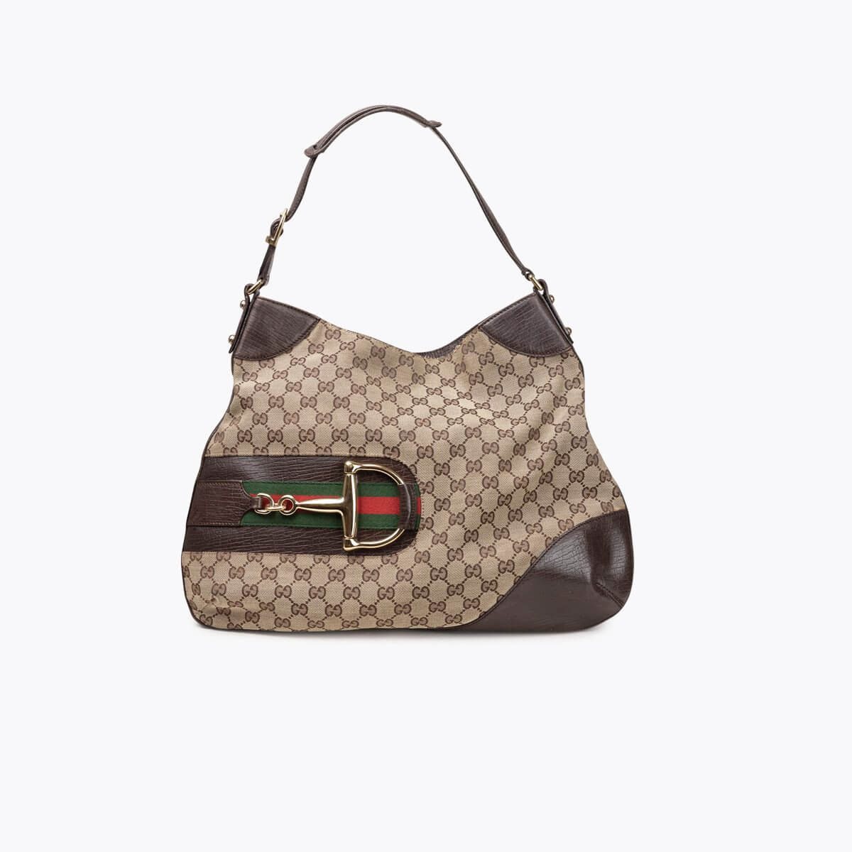 GUCCI Horsebit Shoulder Bag