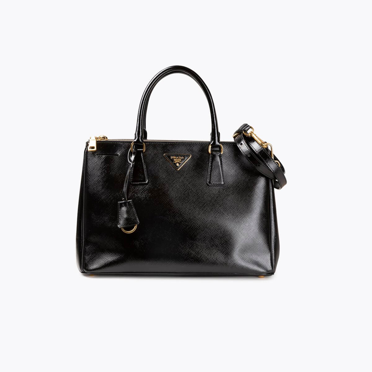 PRADA Medium Lux Double-Zip Galleria Tote