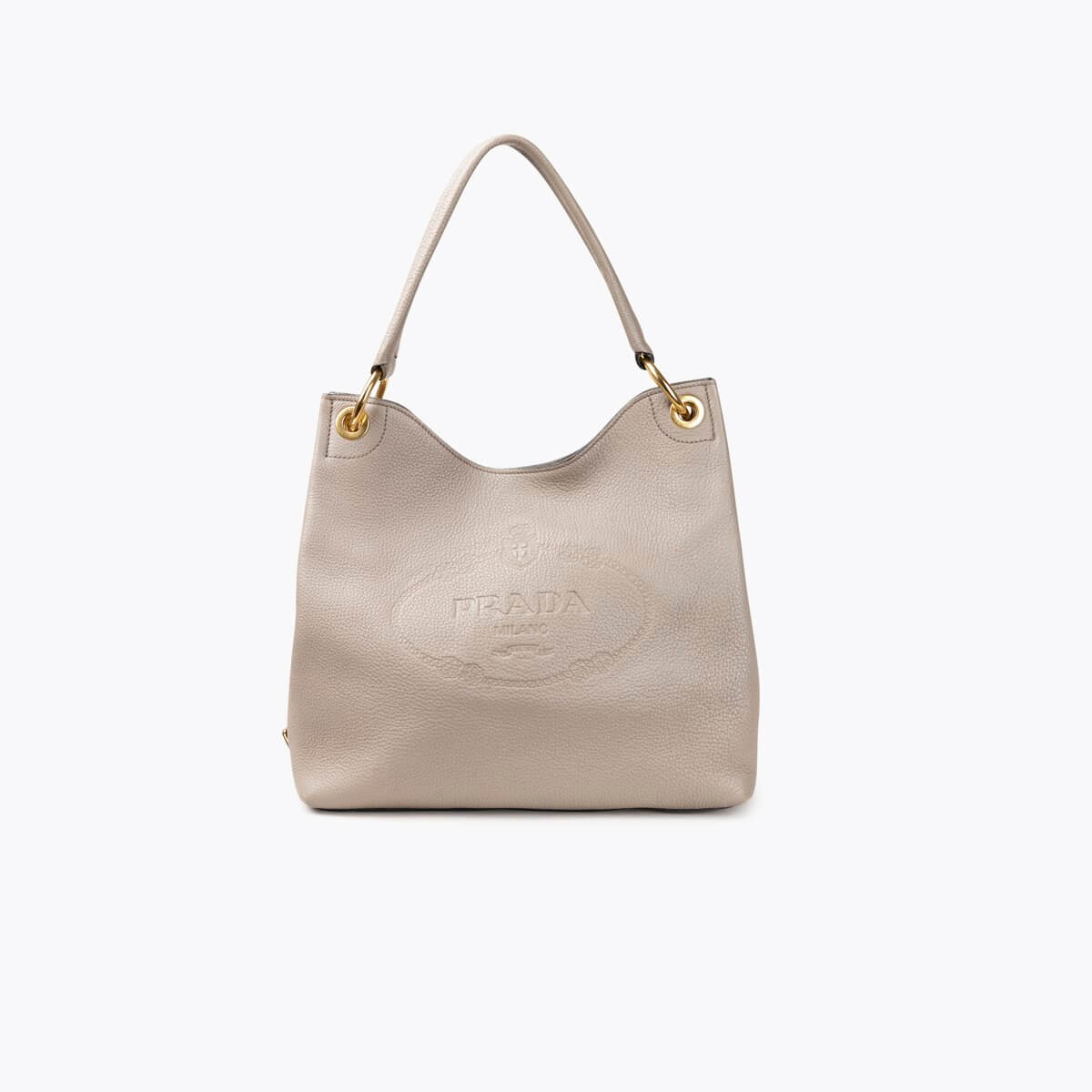 PRADA Vitello Daino Hobo Bag