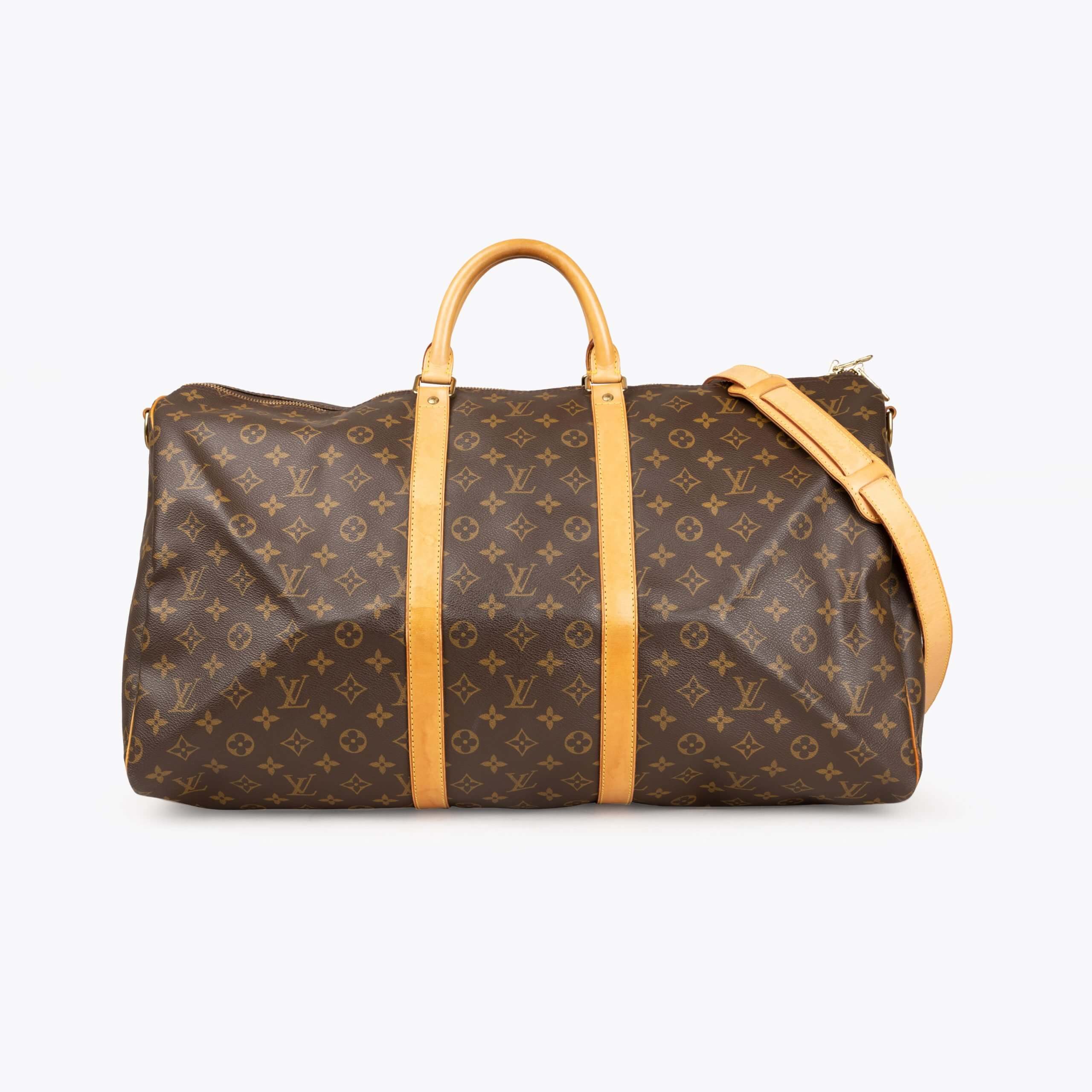 Louis Vuitton Monogram Keepall Bandoulière 55 Weekend Bag