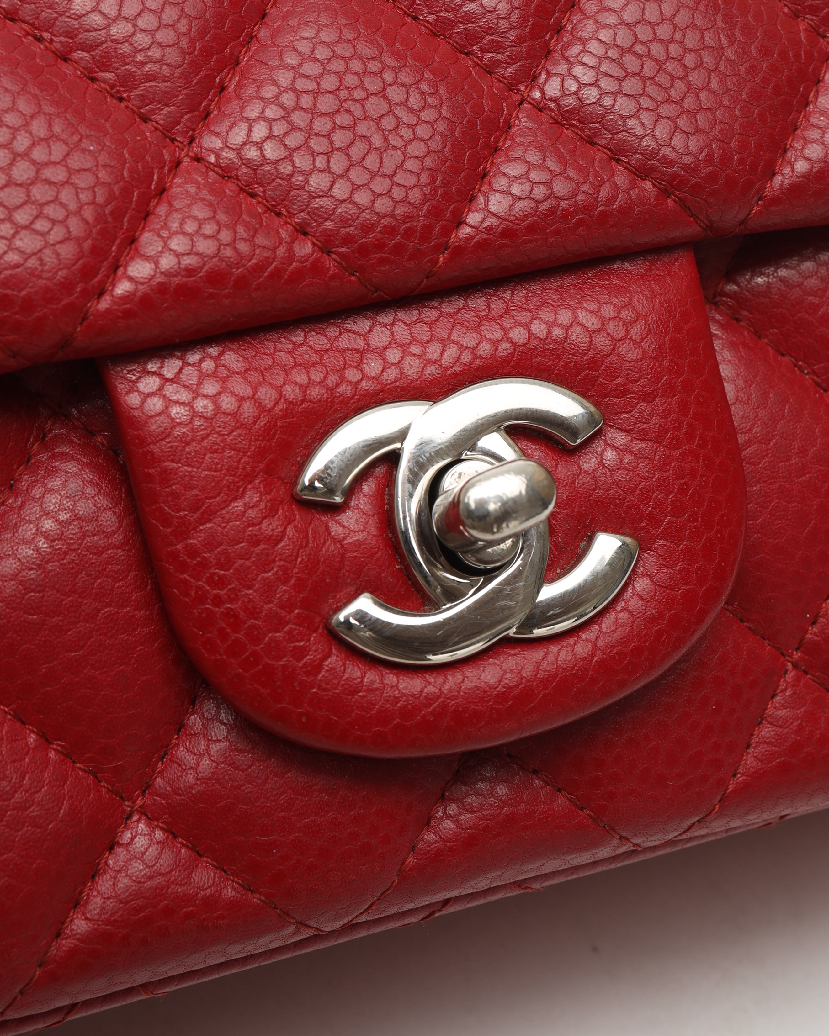 Pre-owned Chanel Classic Caviar Single Flap Bag