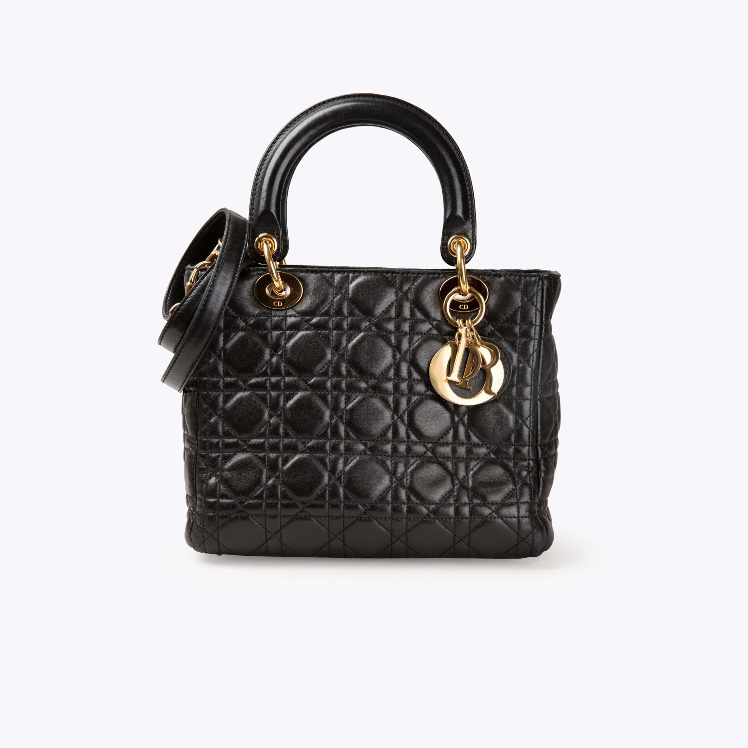 CHRISTIAN DIOR Medium Lady Dior Bag