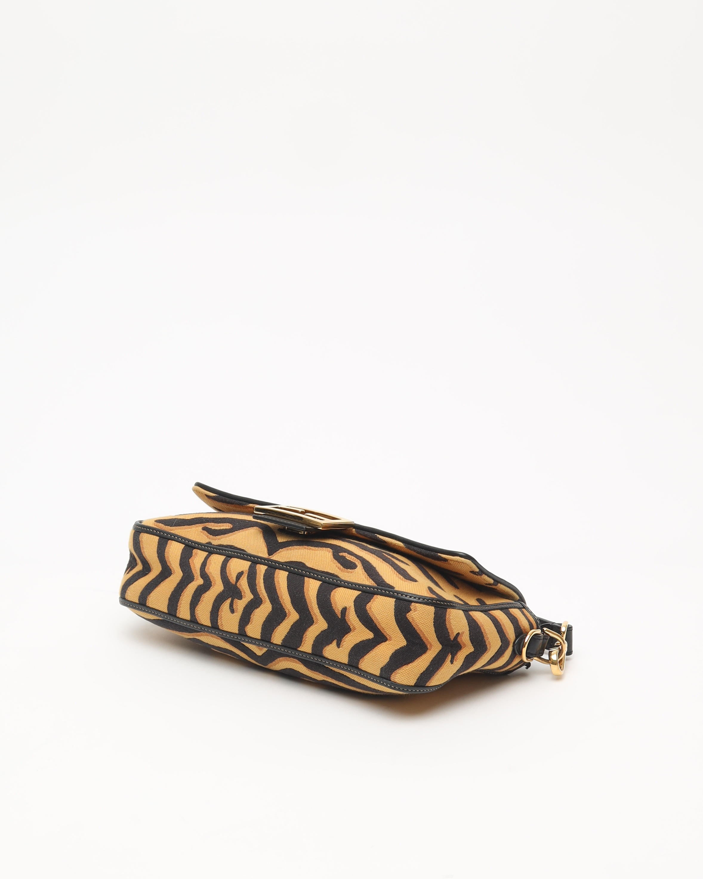 Fendi Medium Tiger Baguette Bag In Brown