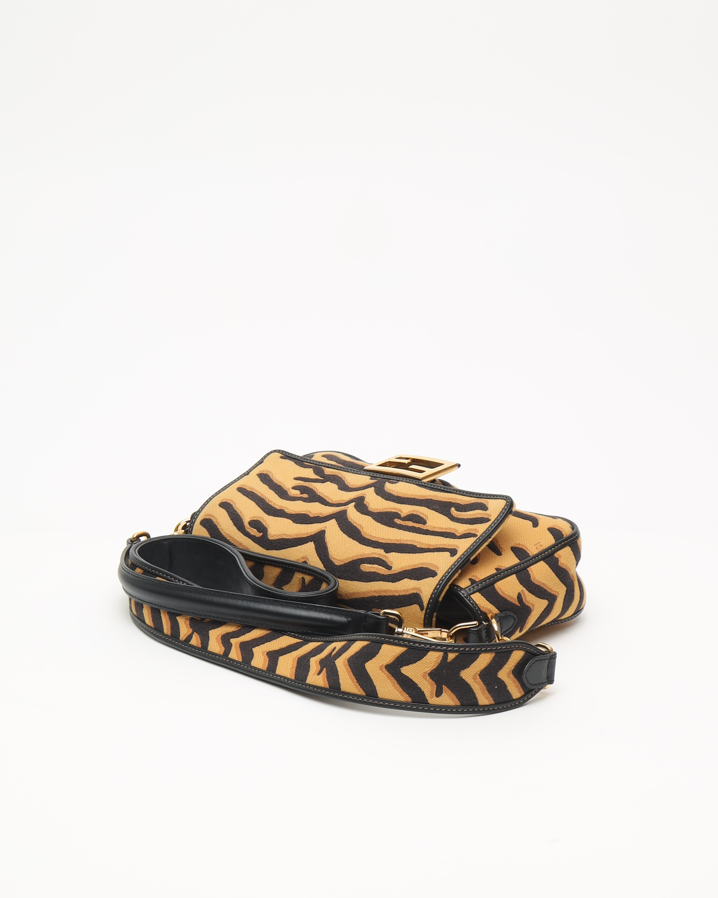 Fendi Medium Tiger Baguette Bag In Brown