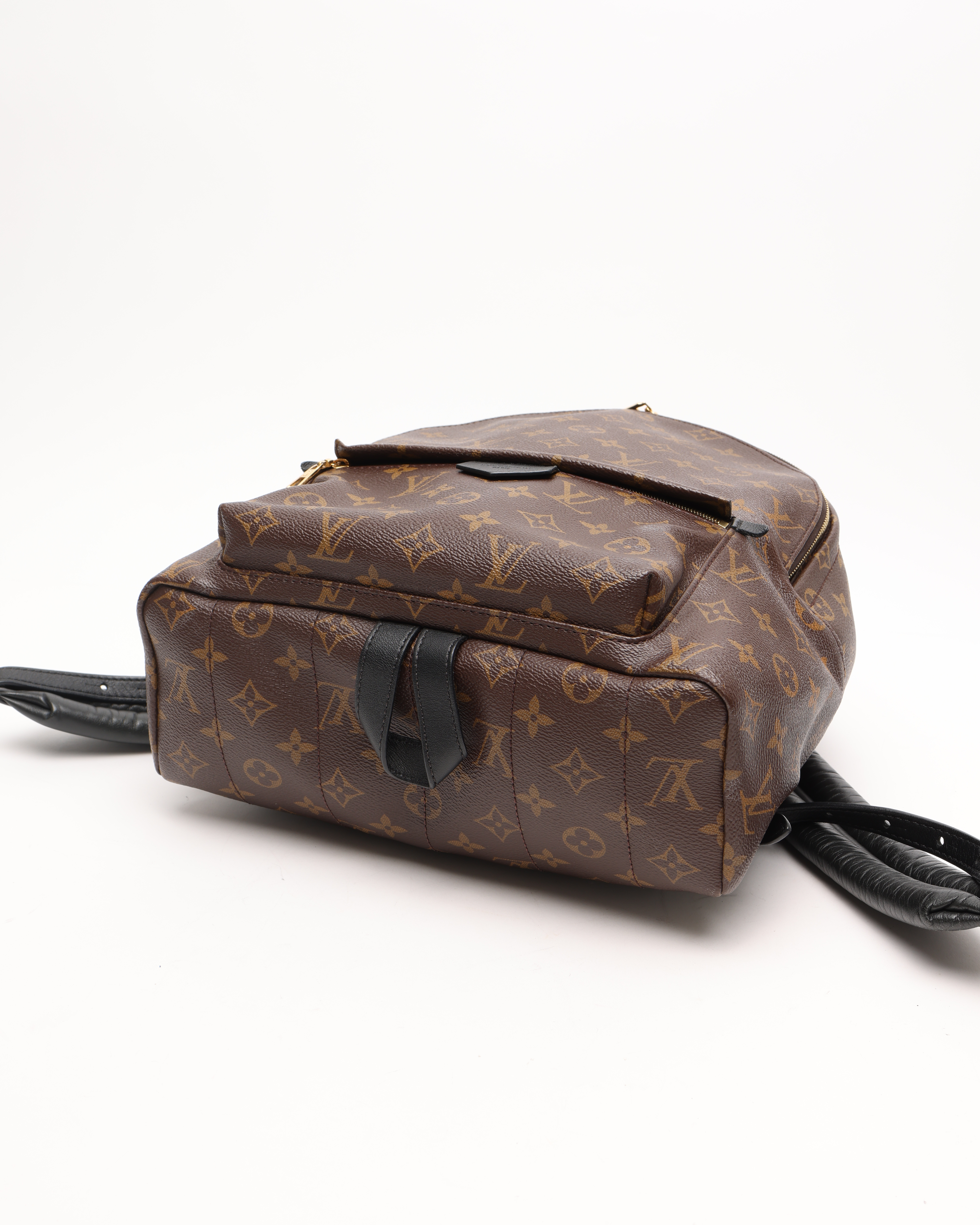 Pre-owned Louis Vuitton Monogram Palm Springs Pm Backpack In Brown
