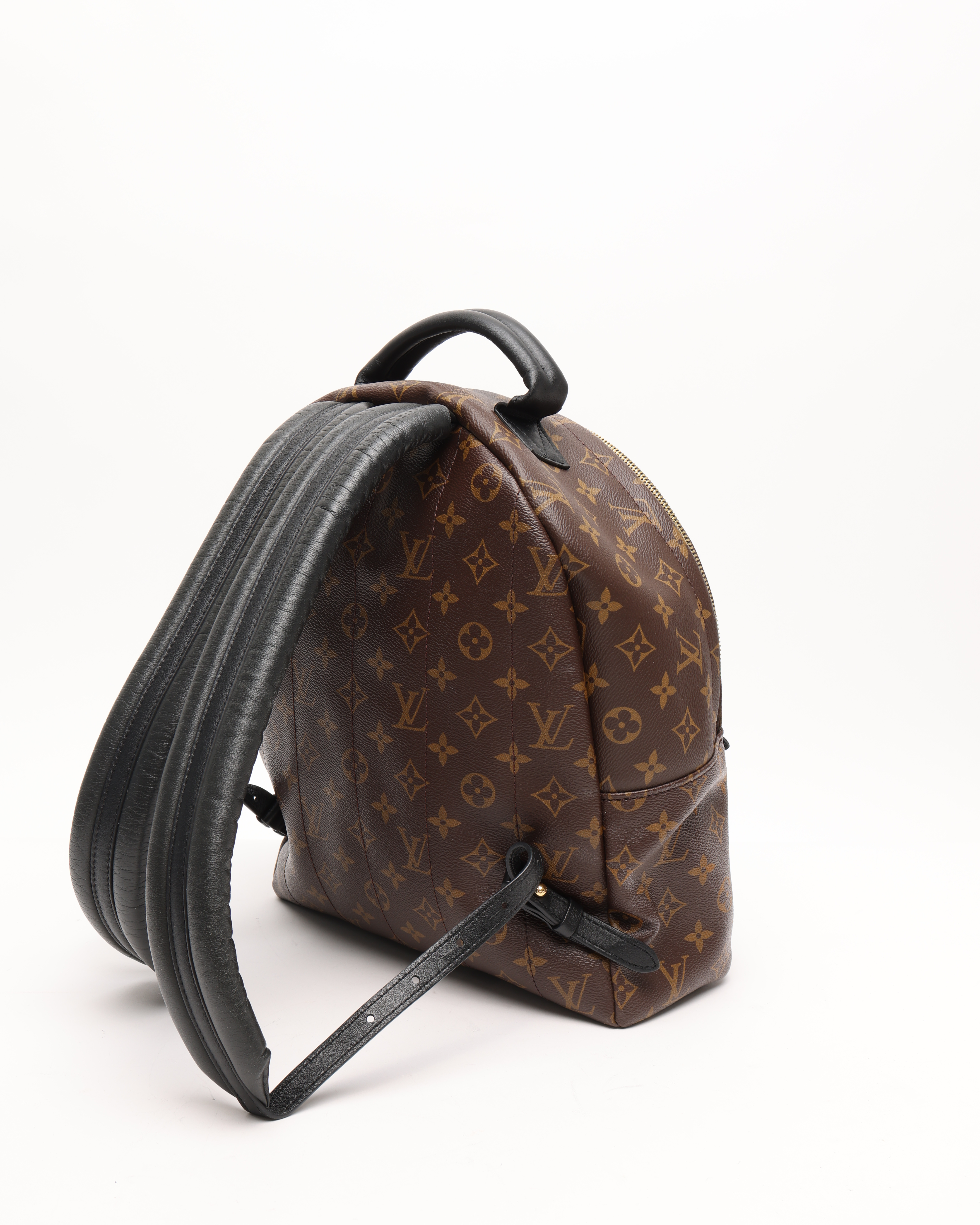 Pre-owned Louis Vuitton Monogram Palm Springs Pm Backpack In Brown