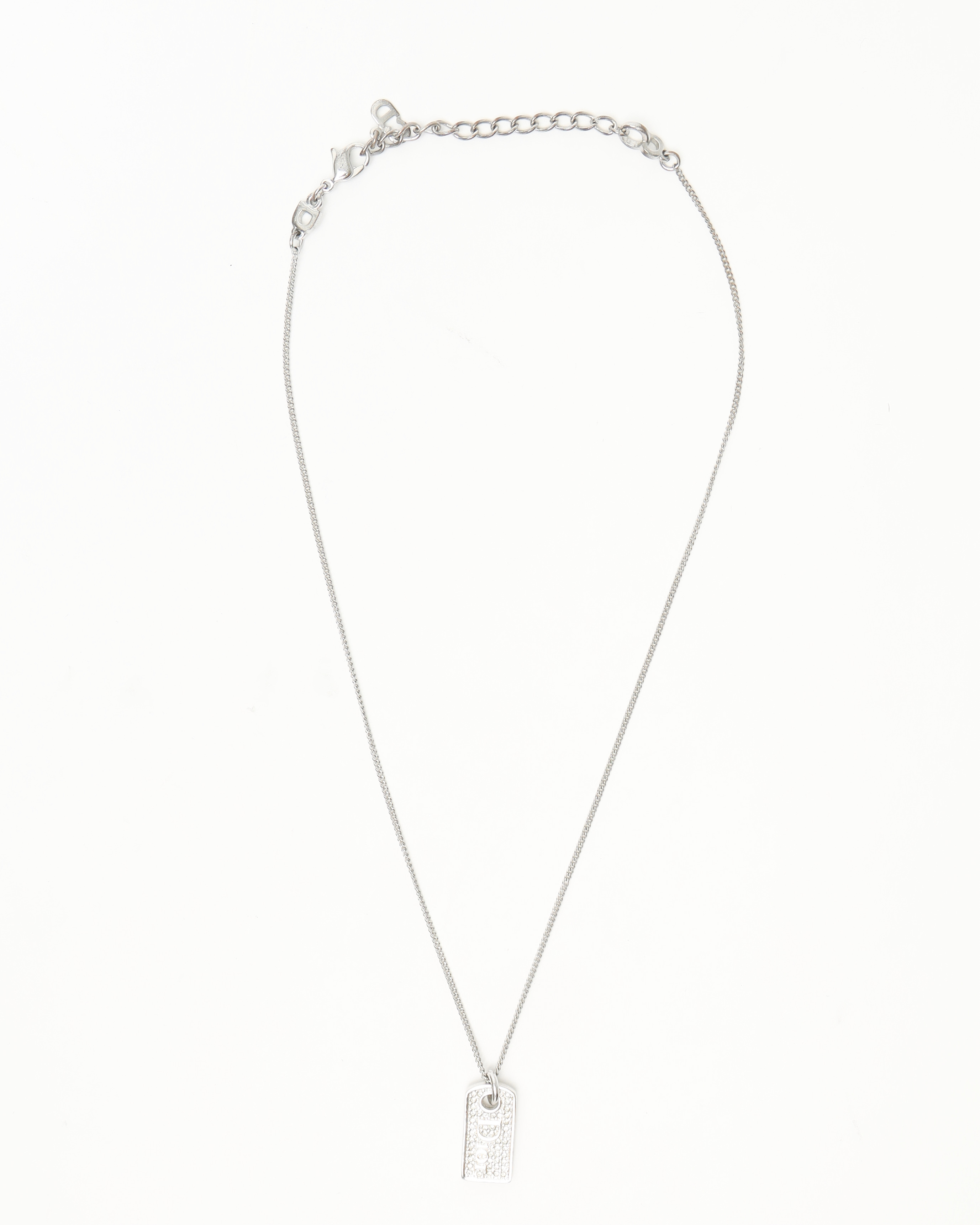 Dior Christian  Rhinestone Plate Necklace