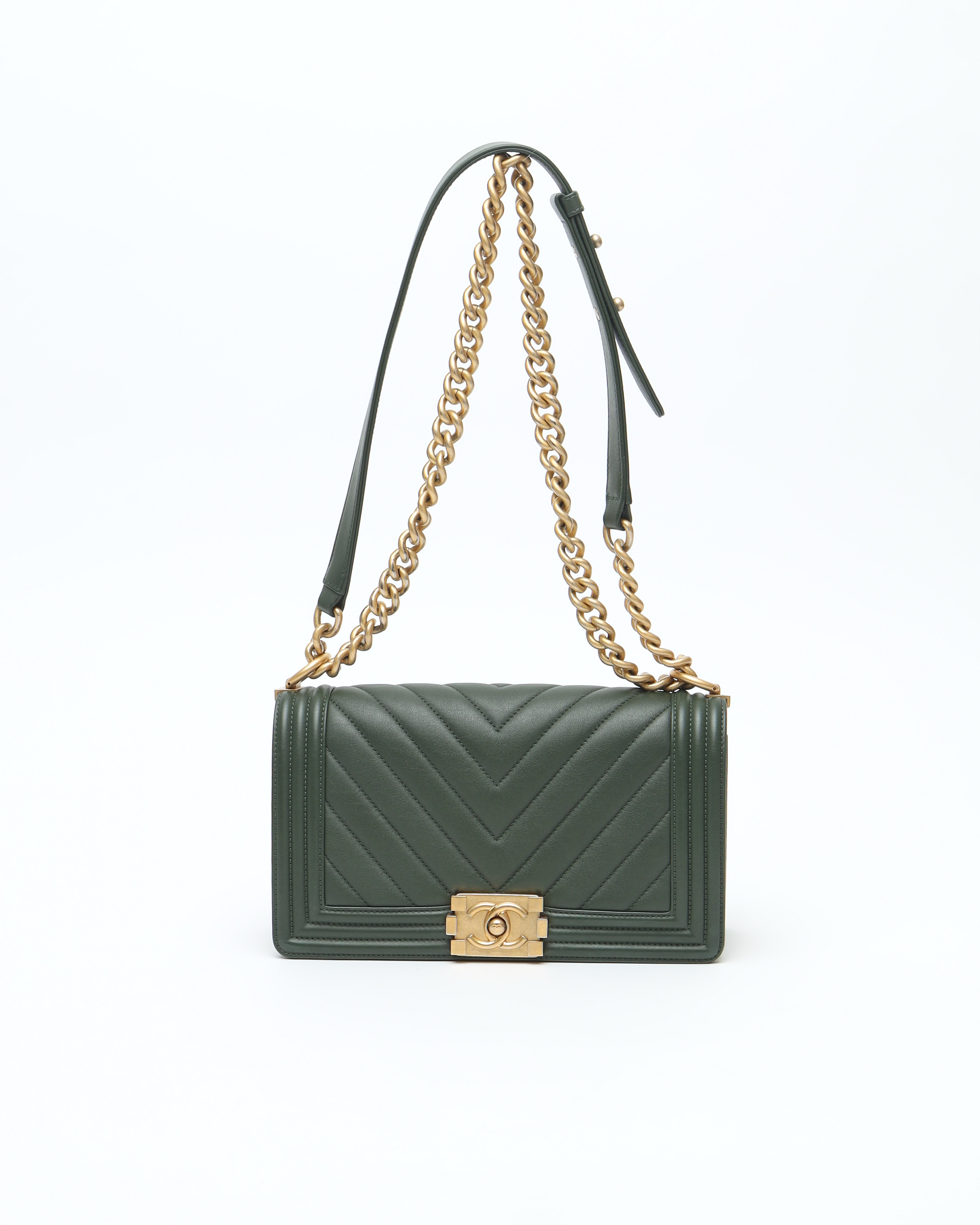 CHANEL Medium Chevron Boy Bag