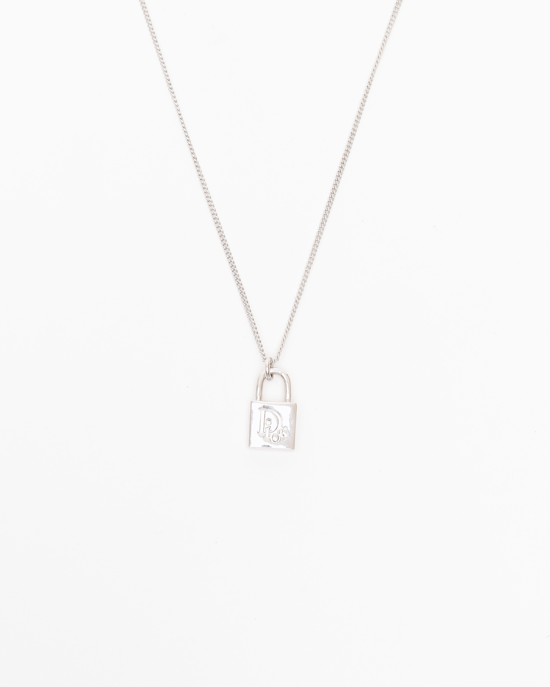 Dior Christian  Vintage Padlock Necklace