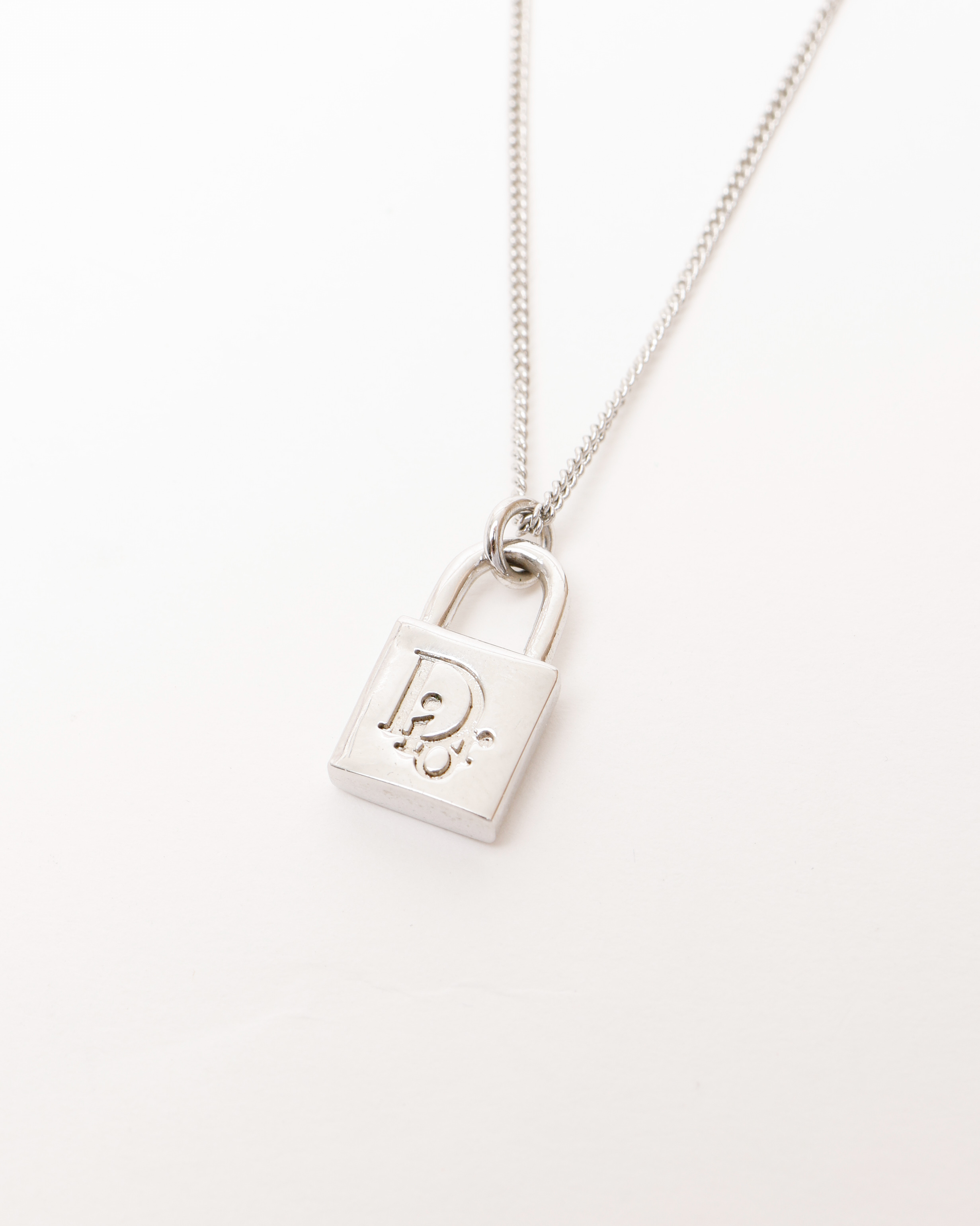 Dior Christian  Vintage Padlock Necklace