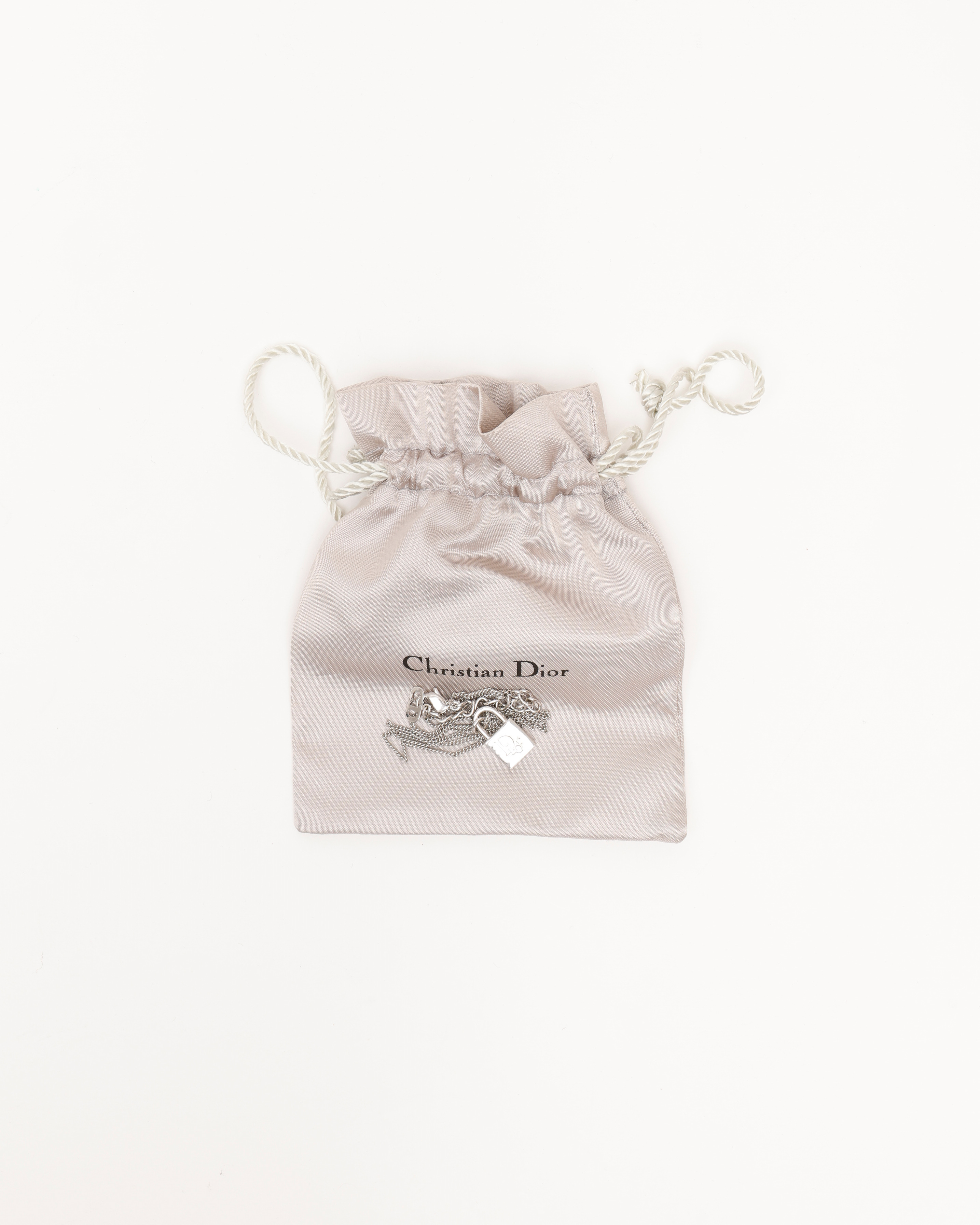 Dior Christian  Vintage Padlock Necklace