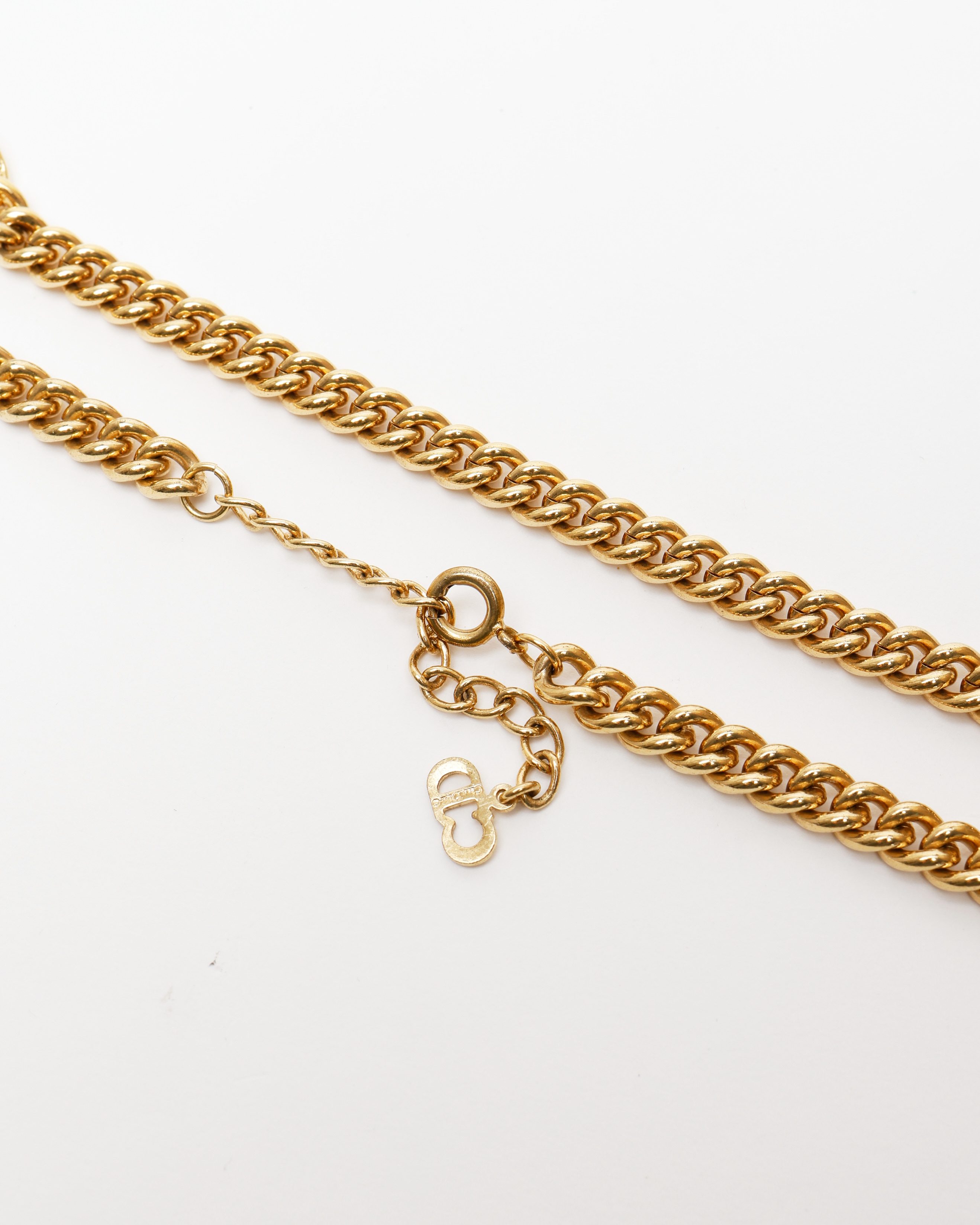 Dior Christian  Chainlink Strasssteine Kette