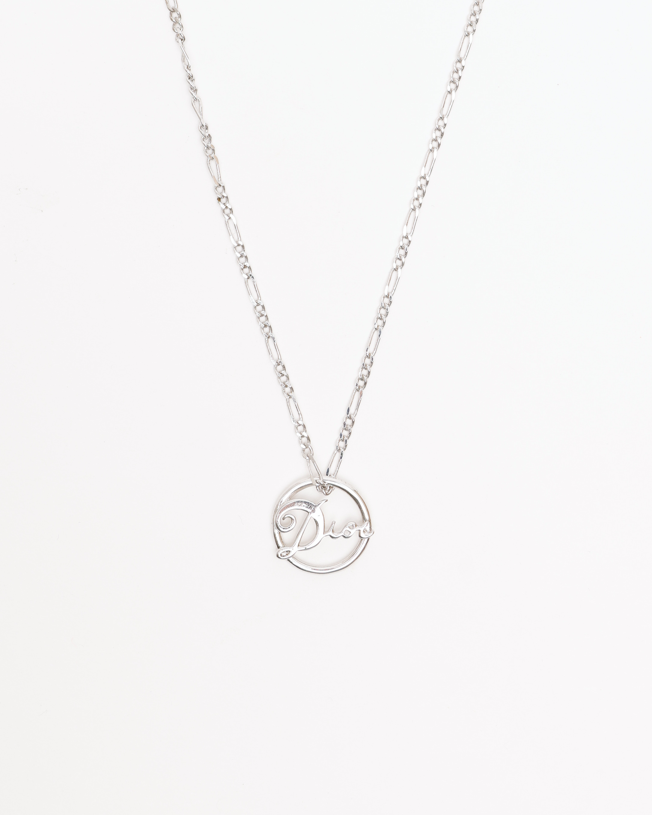 Dior Christian  Circle Logo Necklace