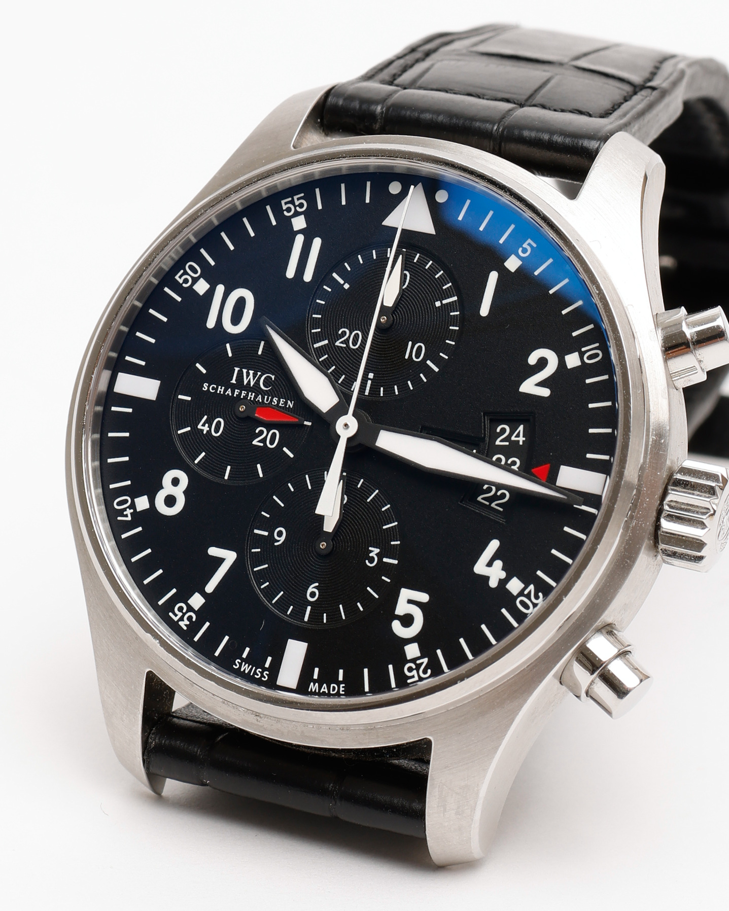 Iwc Schaffhausen Iwc Pilot Chronograph 43mm Ref Iw377701 Watch