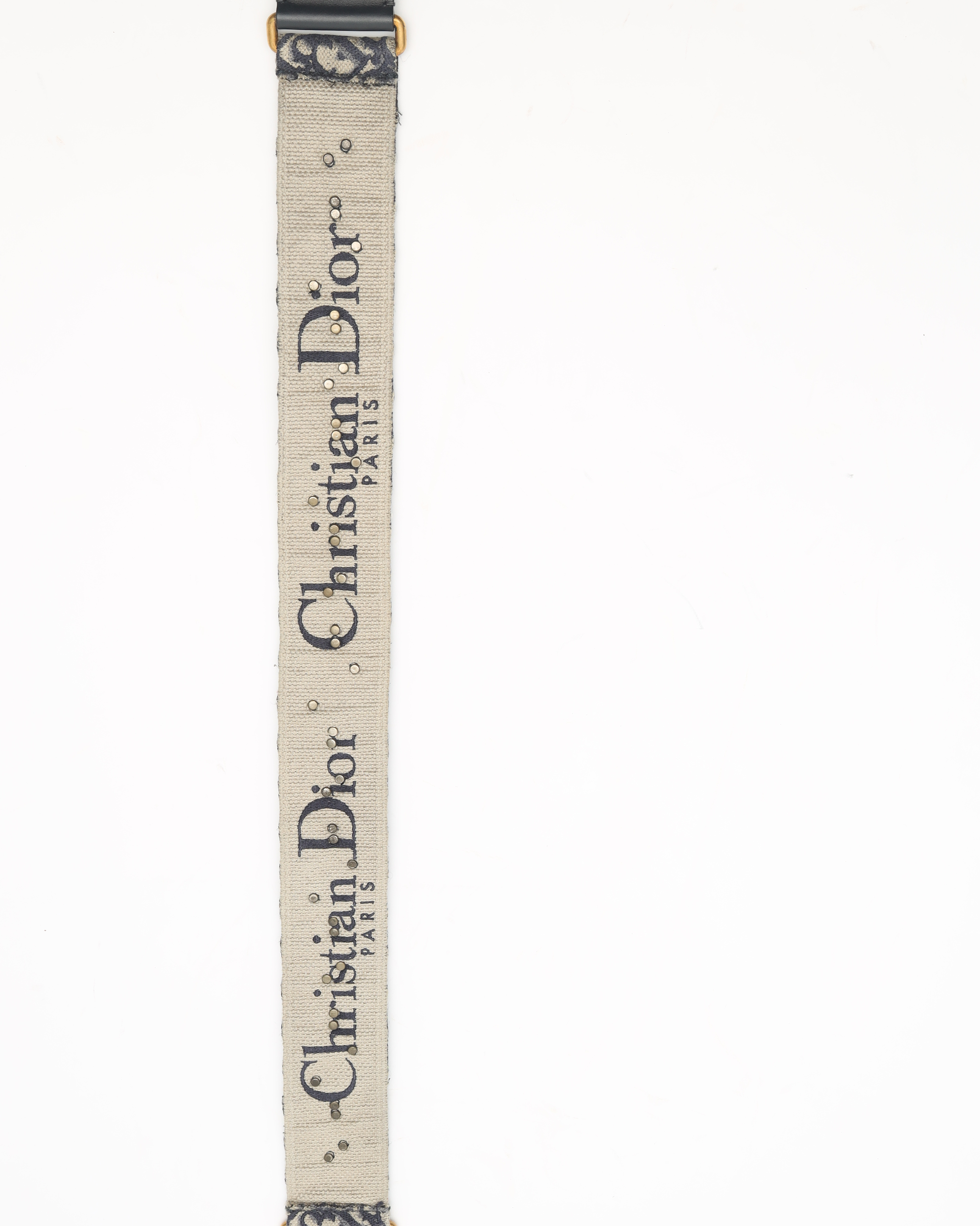 Dior Christian Oblique Logo Medallion Shoulder Strap
