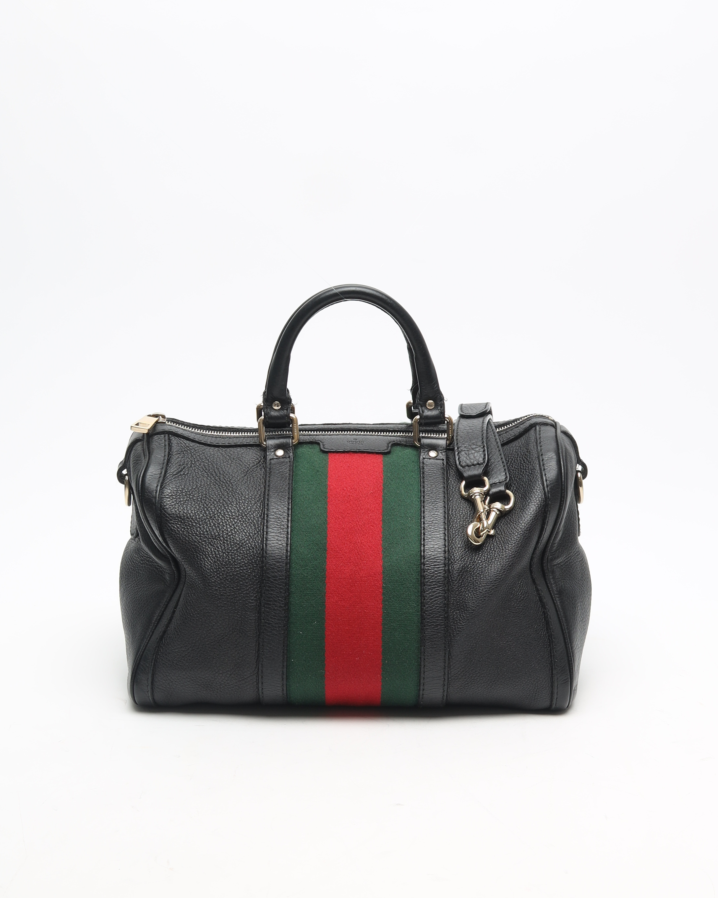 GUCCI Web Medium Boston Bag