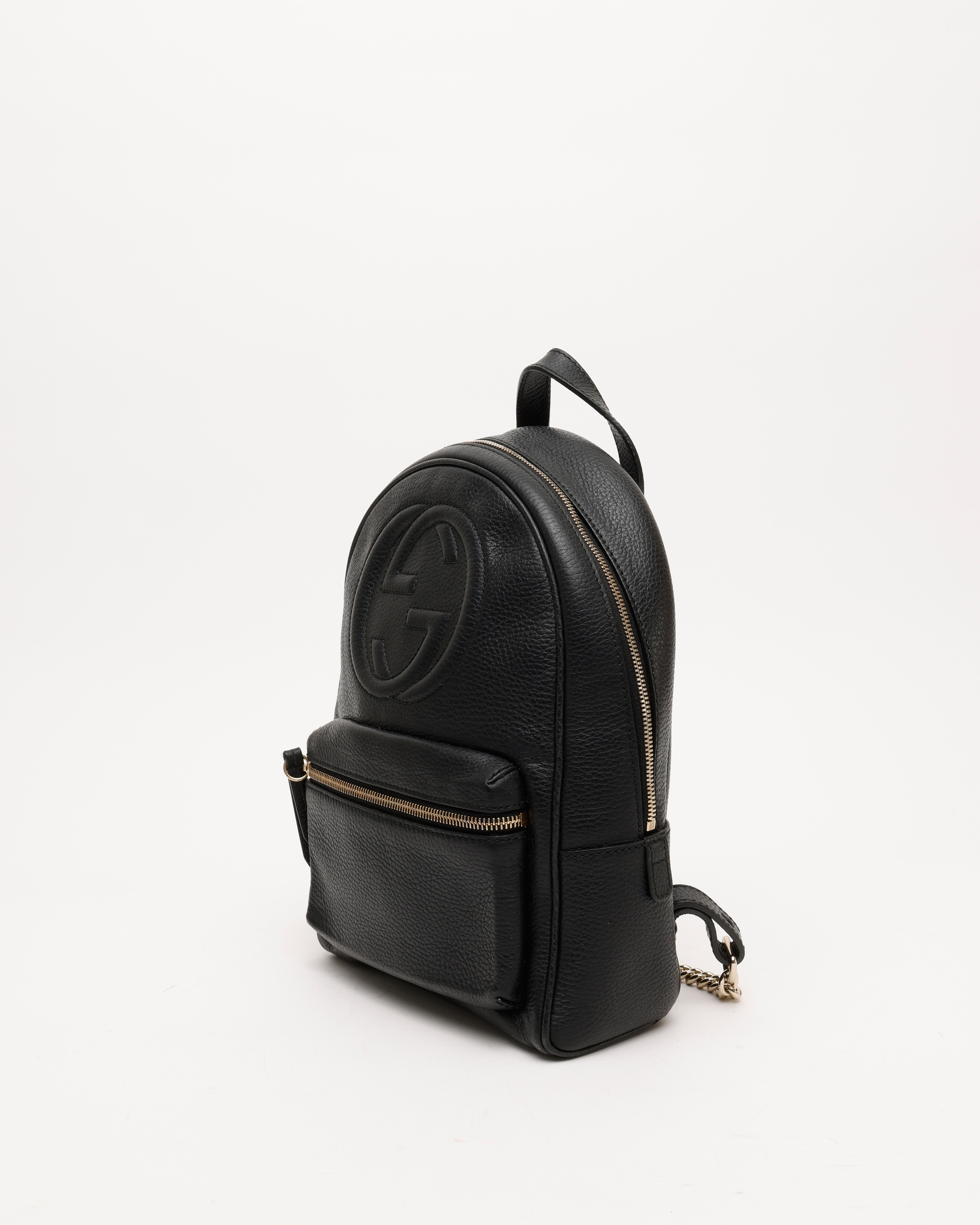Gucci Soho Chain Backpack In Black