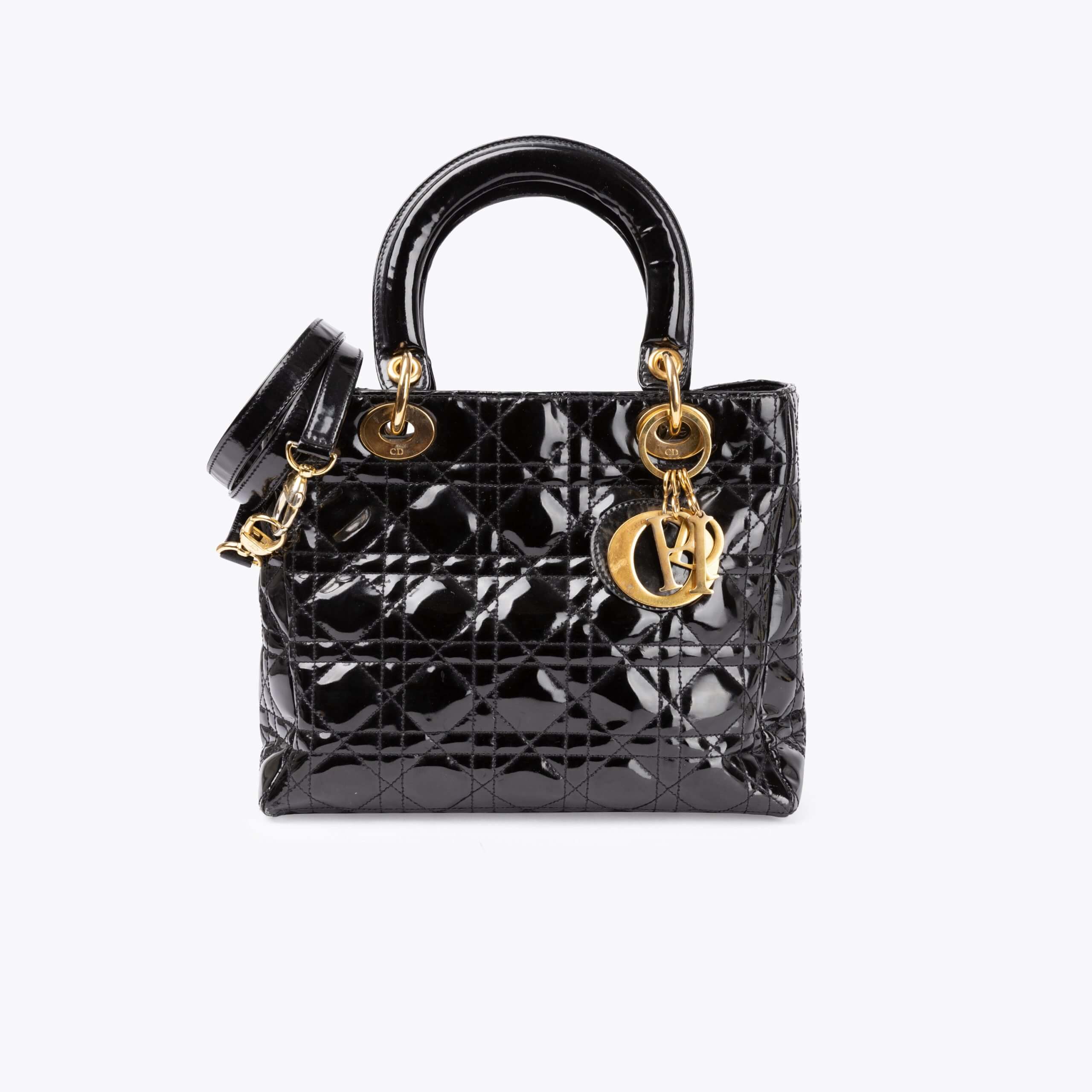 CHRISTIAN DIOR Medium Lady Dior Bag
