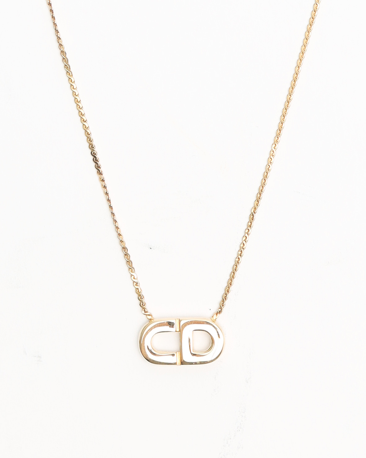 Dior Christian  Vintage Cd Logo Halskette