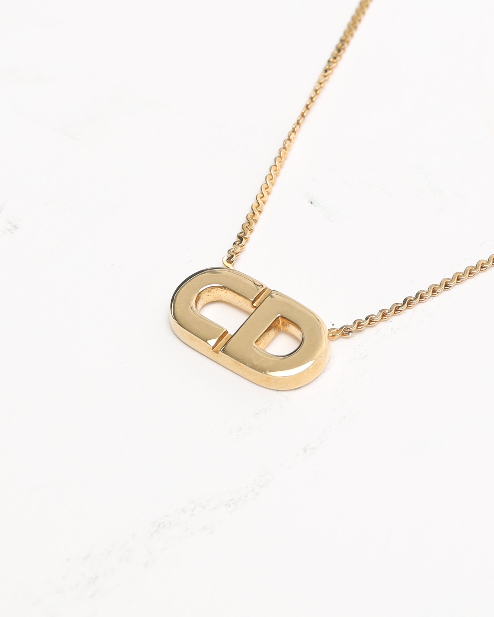 Dior Christian  Vintage Cd Logo Halskette