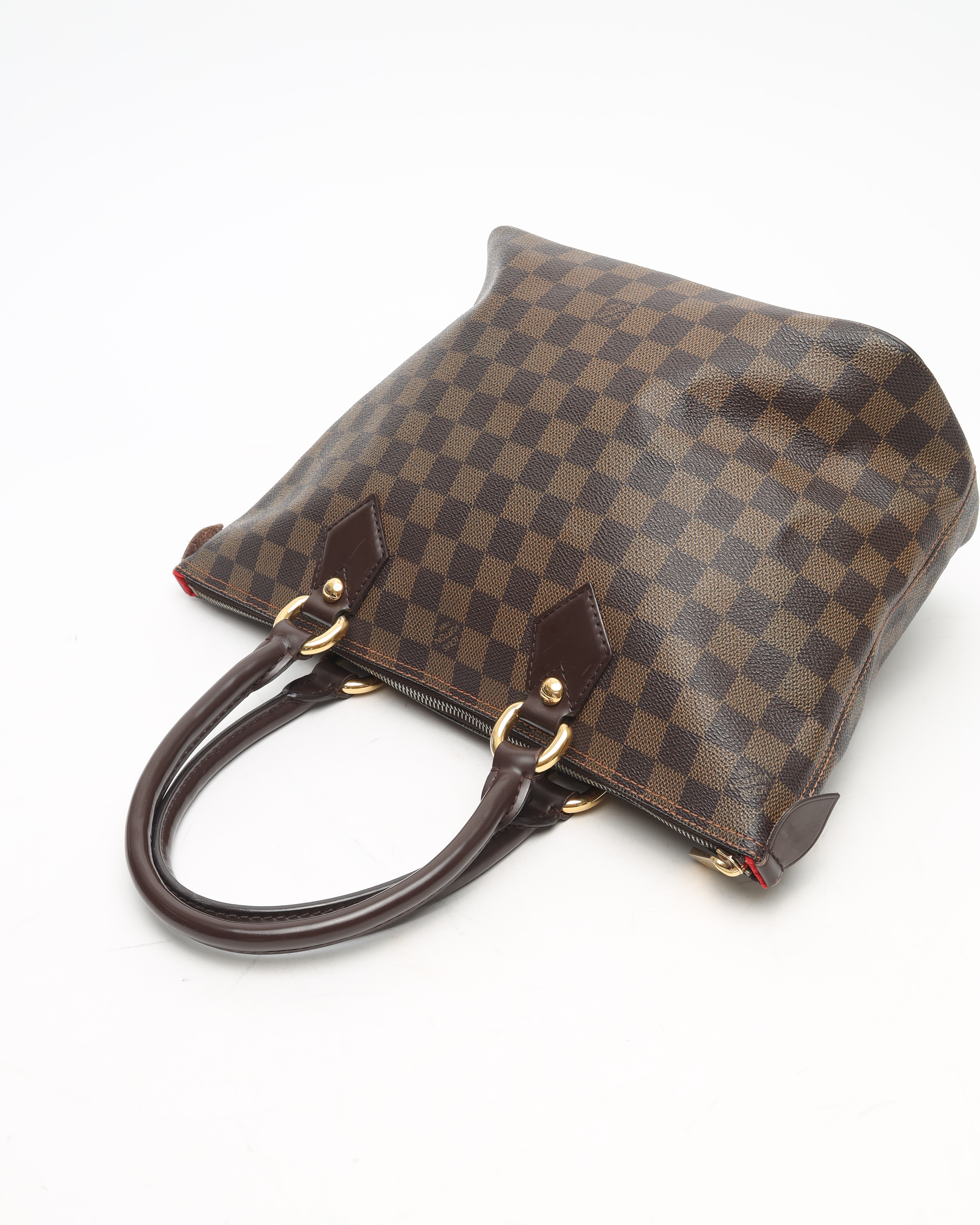 Pre-owned Louis Vuitton Damier Ebene Saleya Pm Handbag