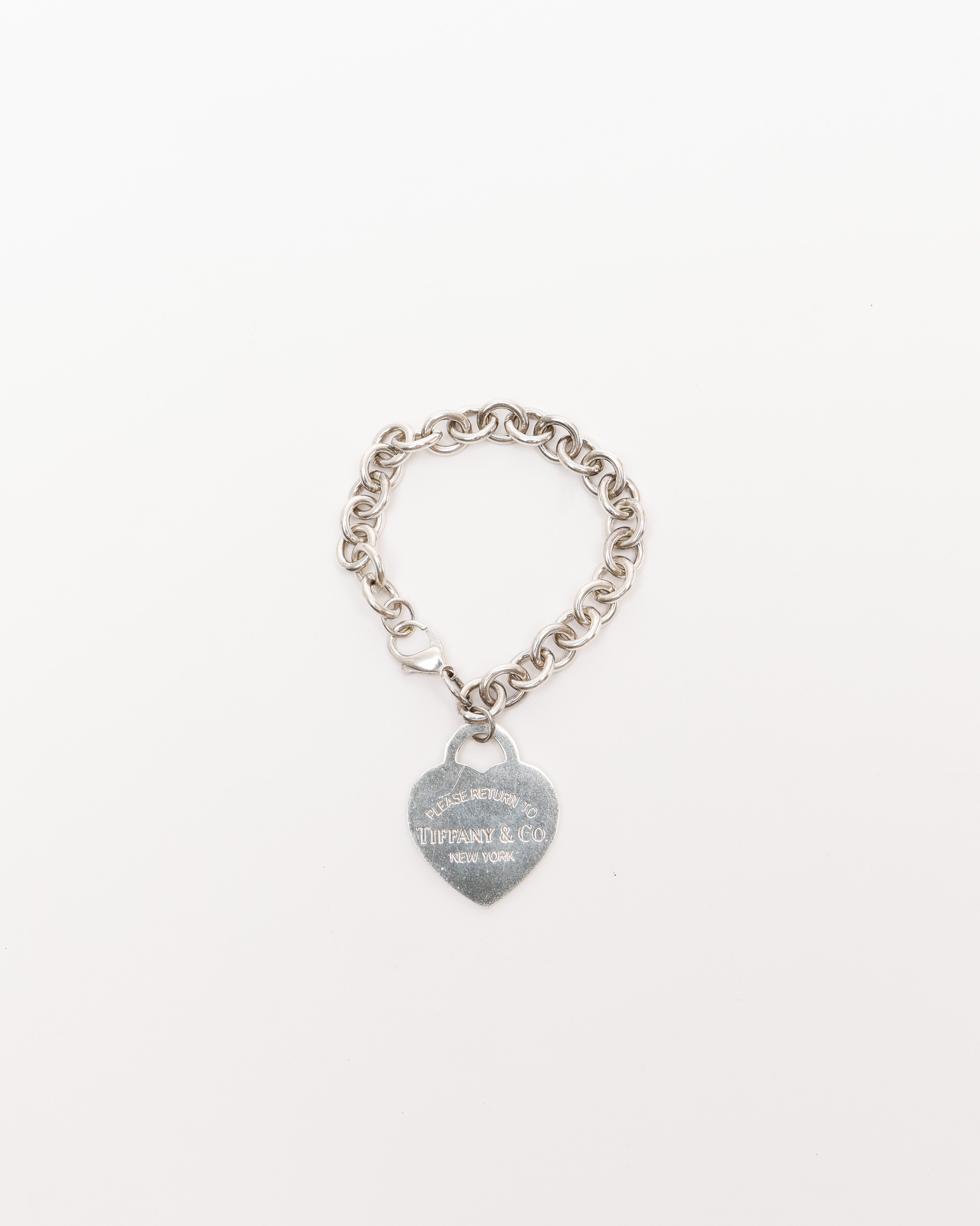 Tiffany & Co Return To Tiffany Heart Charm Silver Bracelet