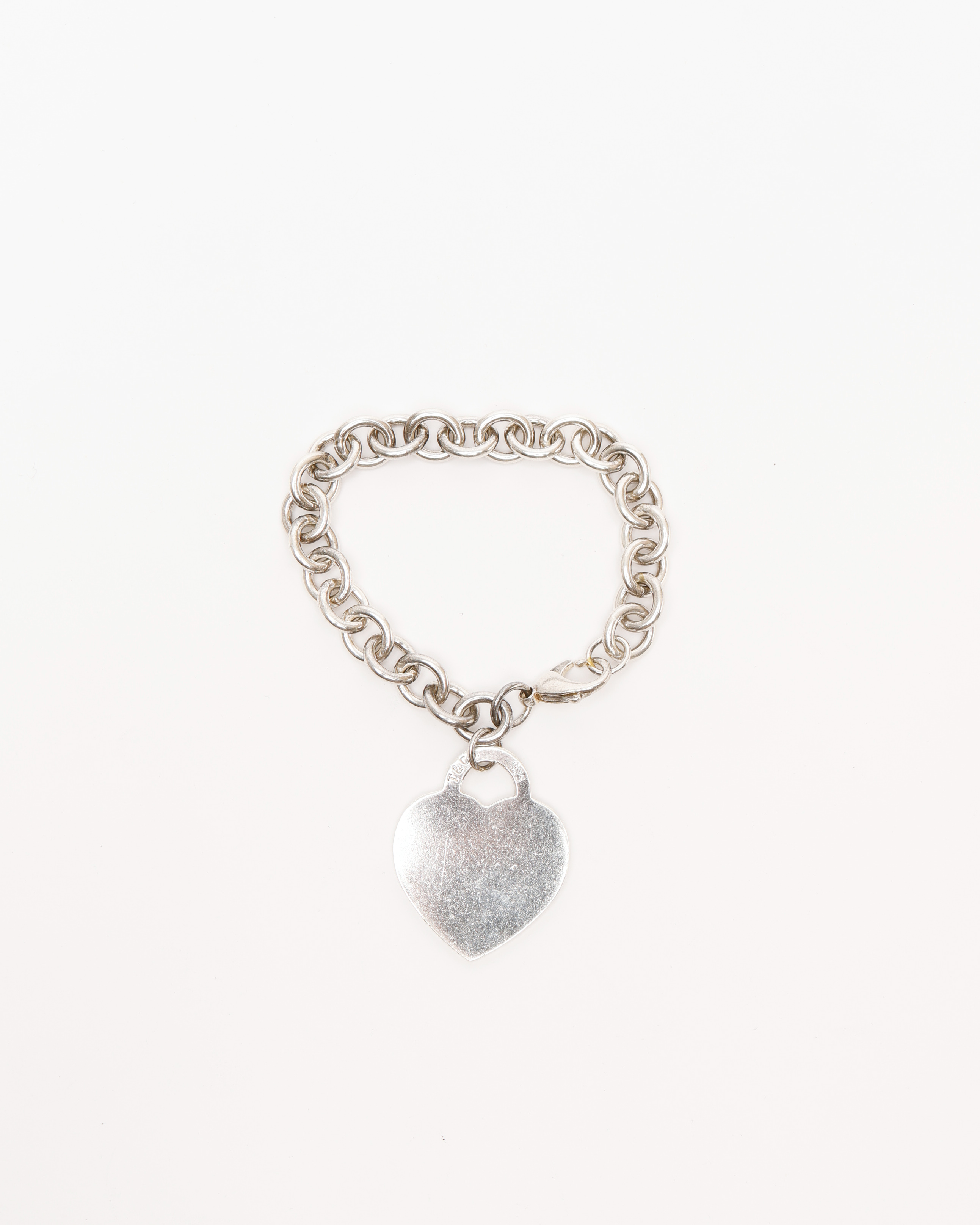 Tiffany & Co Return To Tiffany Heart Charm Silver Bracelet